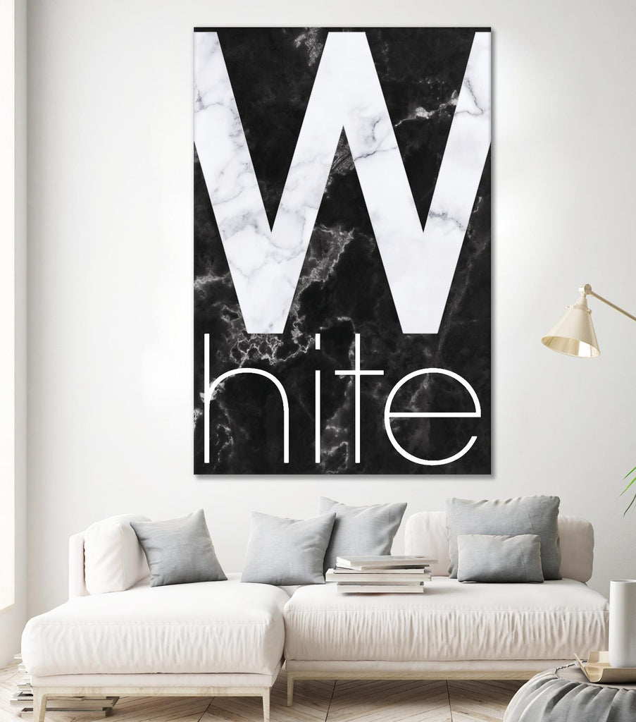 White Marble by TypeLike on GIANT ART - multicolor design/type; contemporary