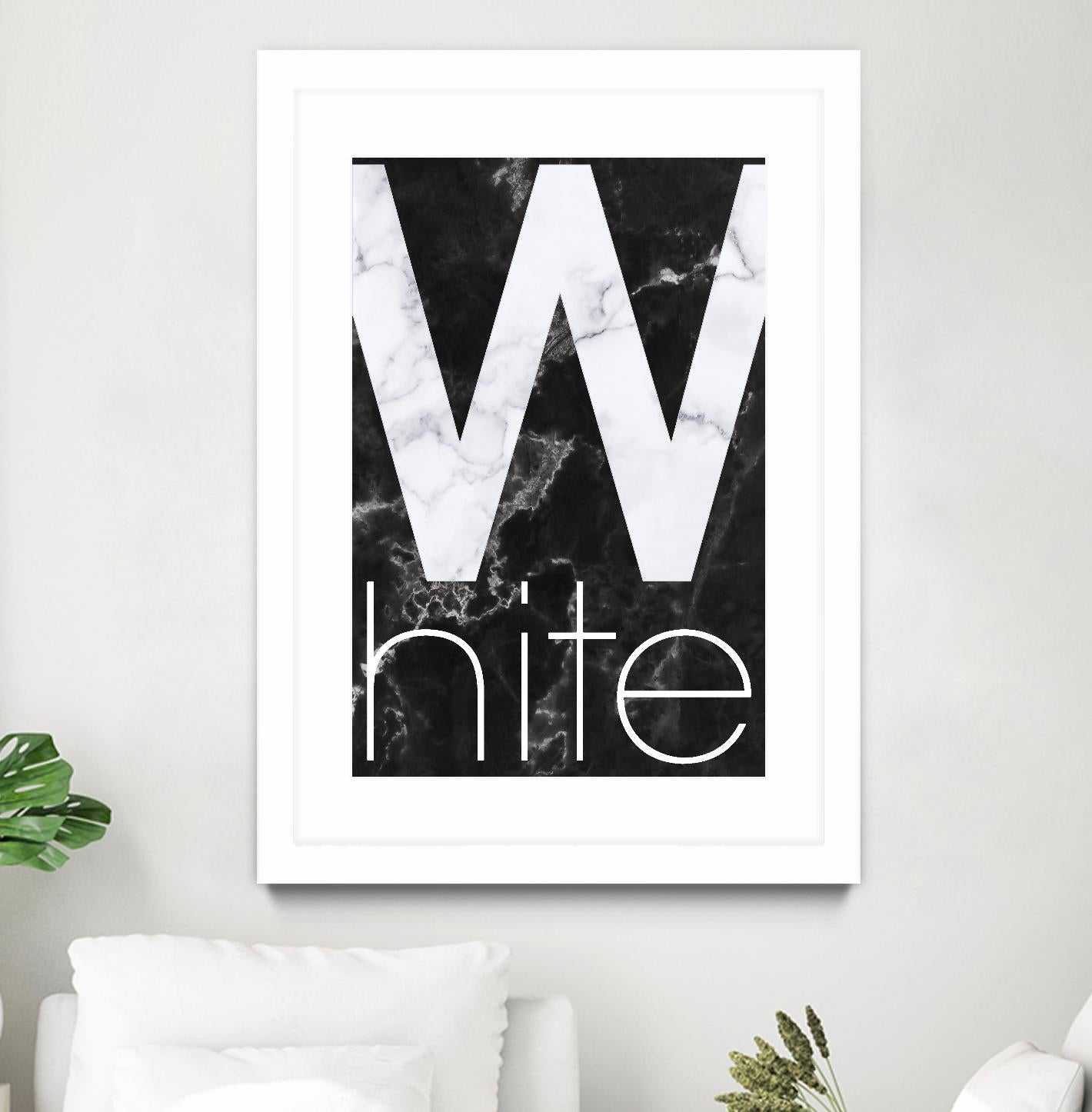 White Marble by TypeLike on GIANT ART - multicolor design/type; contemporary