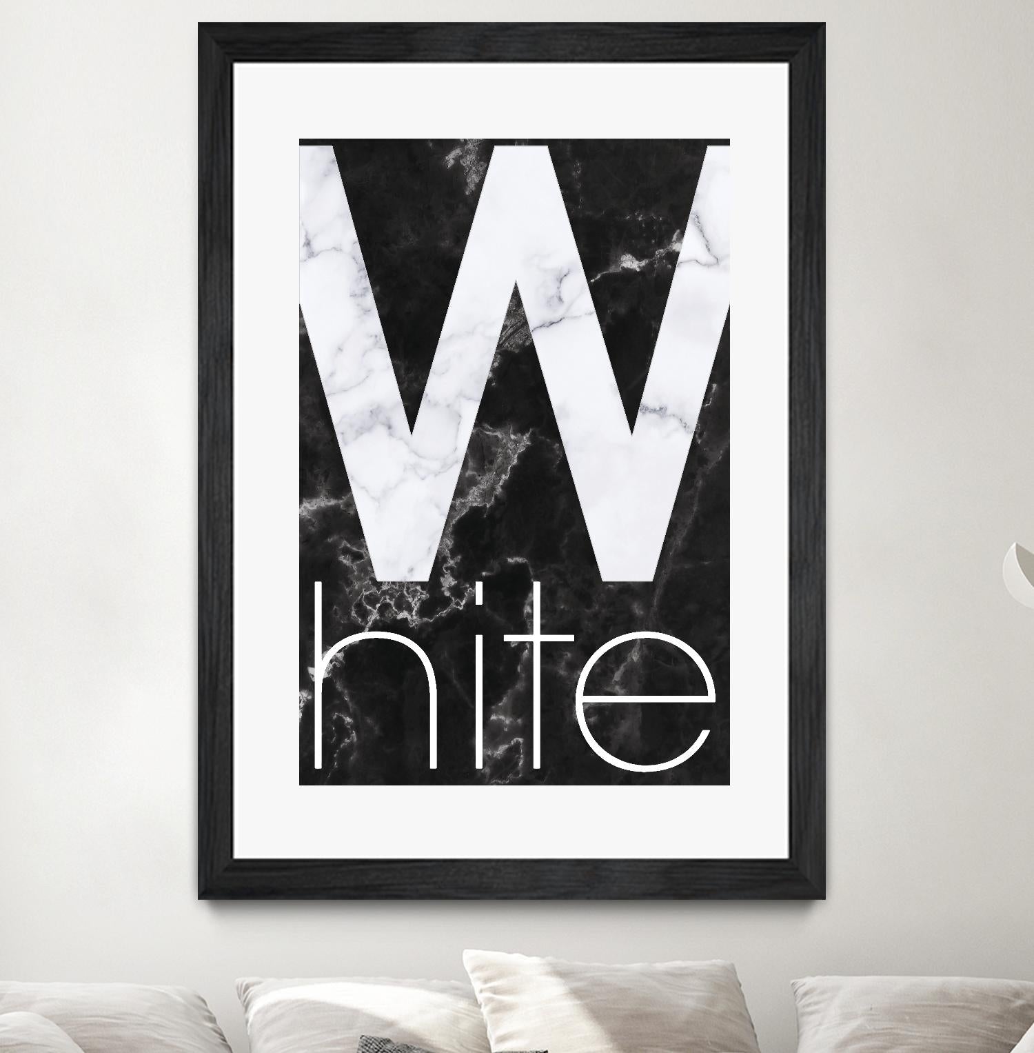 White Marble by TypeLike on GIANT ART - multicolor design/type; contemporary