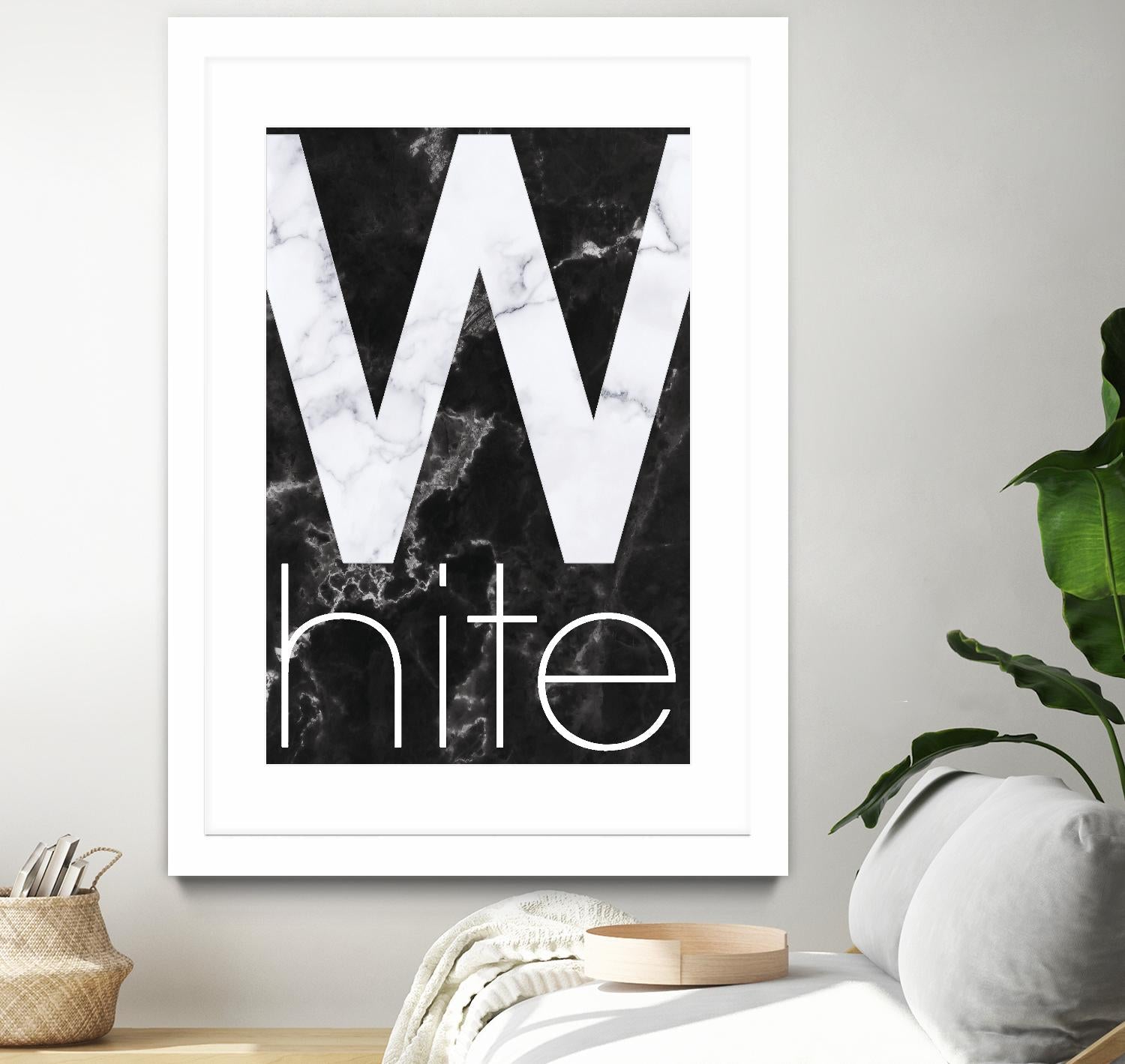 White Marble by TypeLike on GIANT ART - multicolor design/type; contemporary