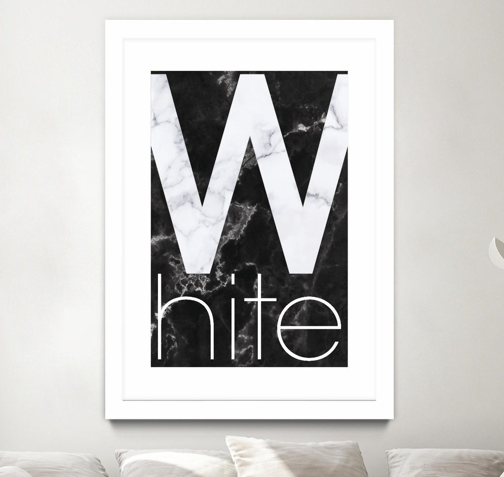 White Marble by TypeLike on GIANT ART - multicolor design/type; contemporary