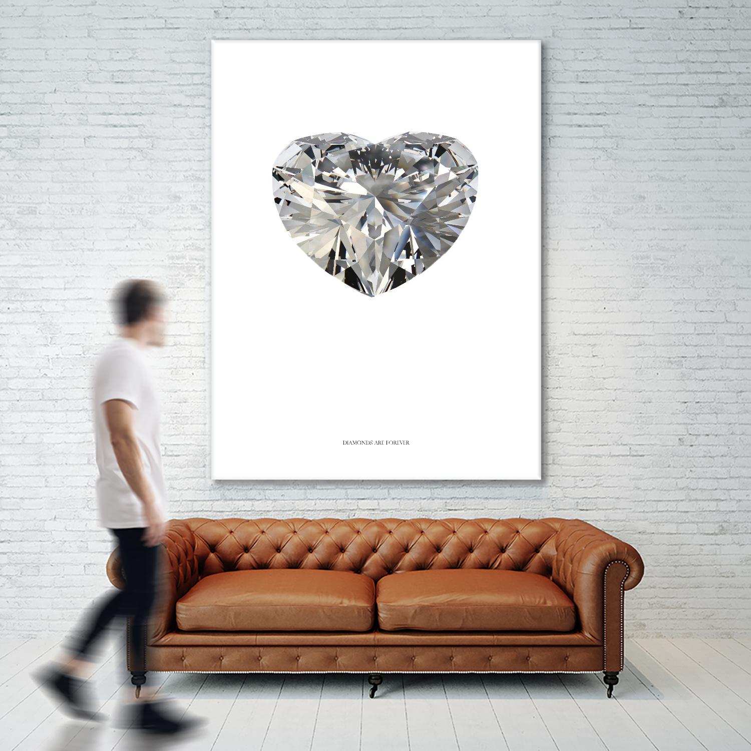 Diamonds are Forever I by TypeLike on GIANT ART - multicolor floral/still life; novelty