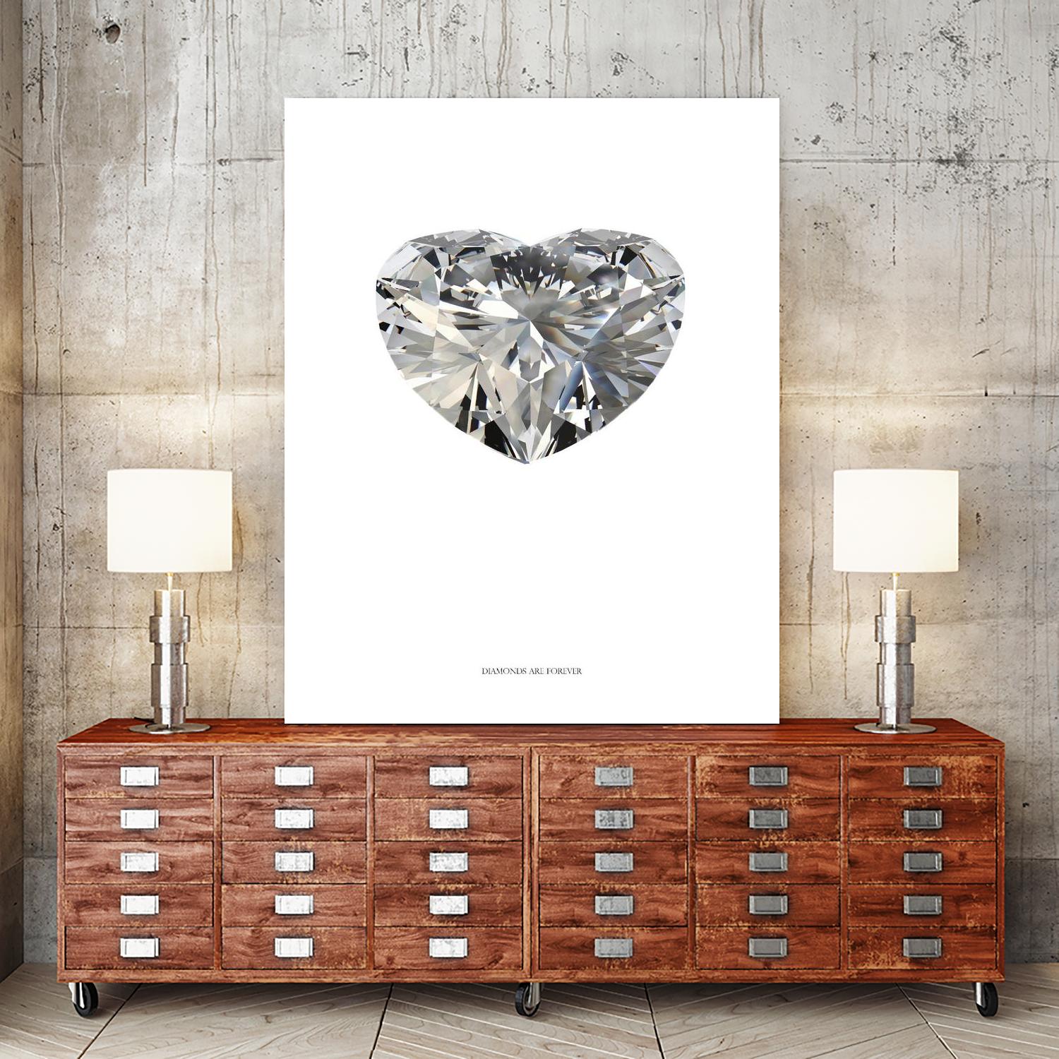 Diamonds are Forever I by TypeLike on GIANT ART - multicolor floral/still life; novelty