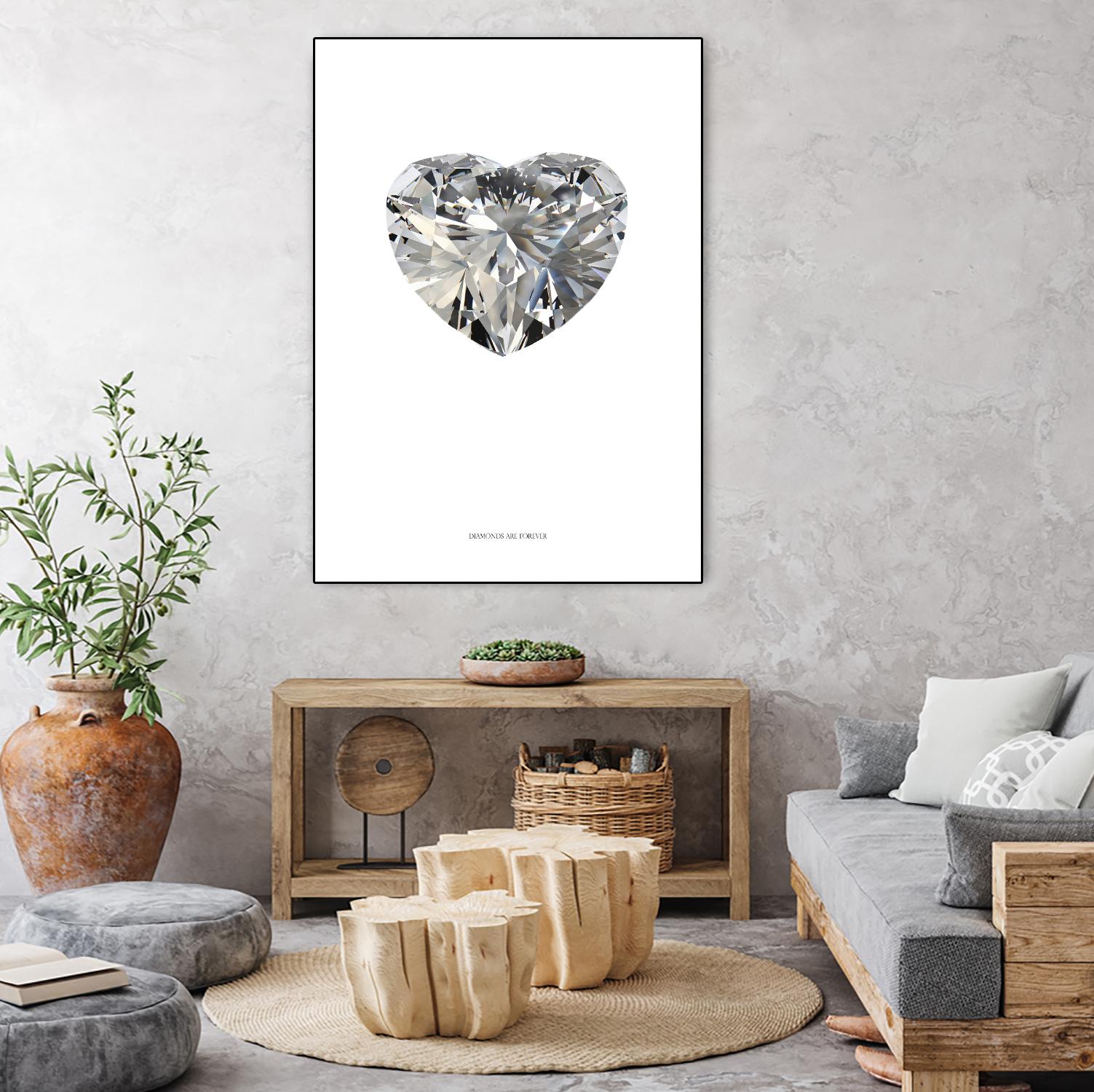 Diamonds are Forever I by TypeLike on GIANT ART - multicolor floral/still life; novelty