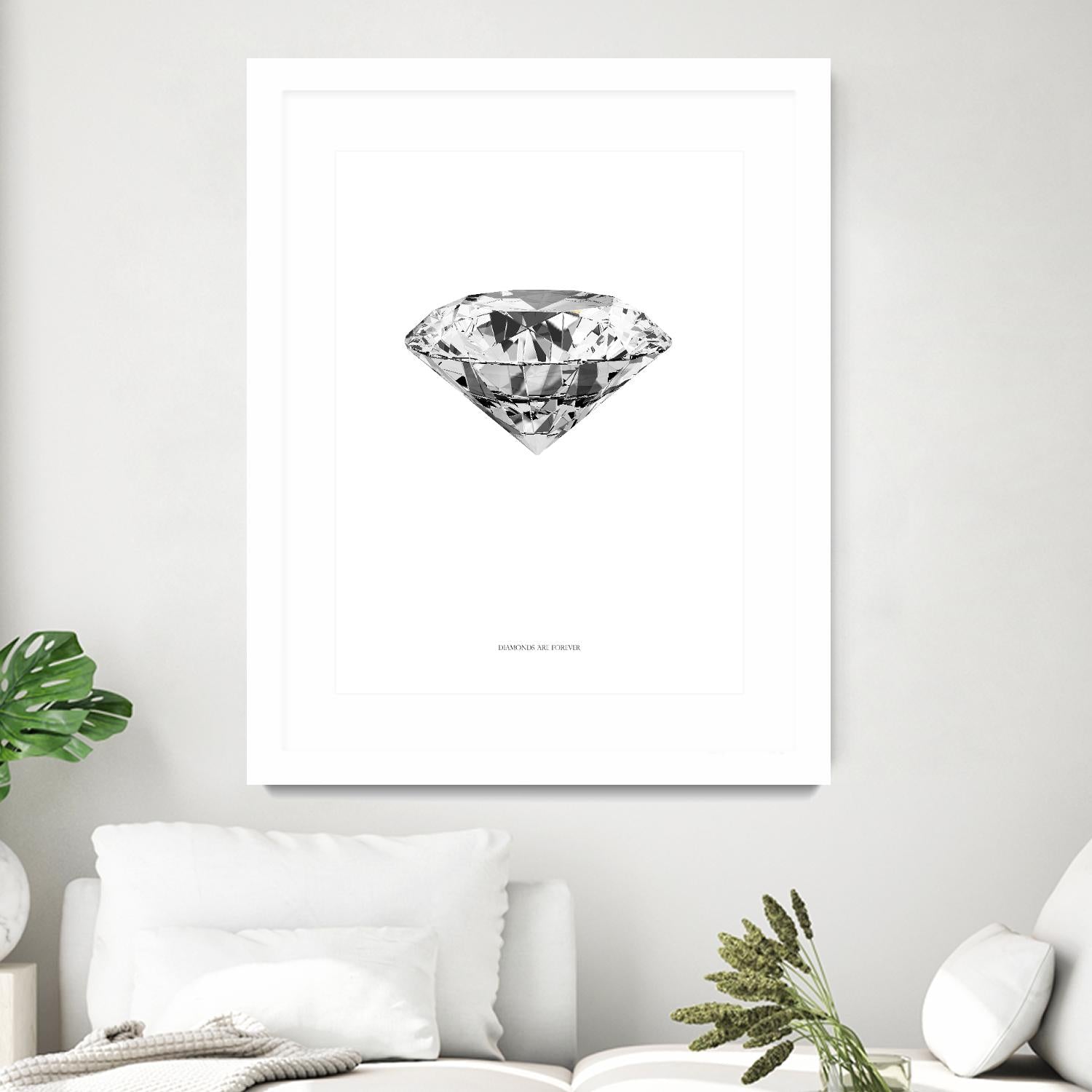 Diamonds are Forever II by TypeLike on GIANT ART - multicolor floral/still life; novelty