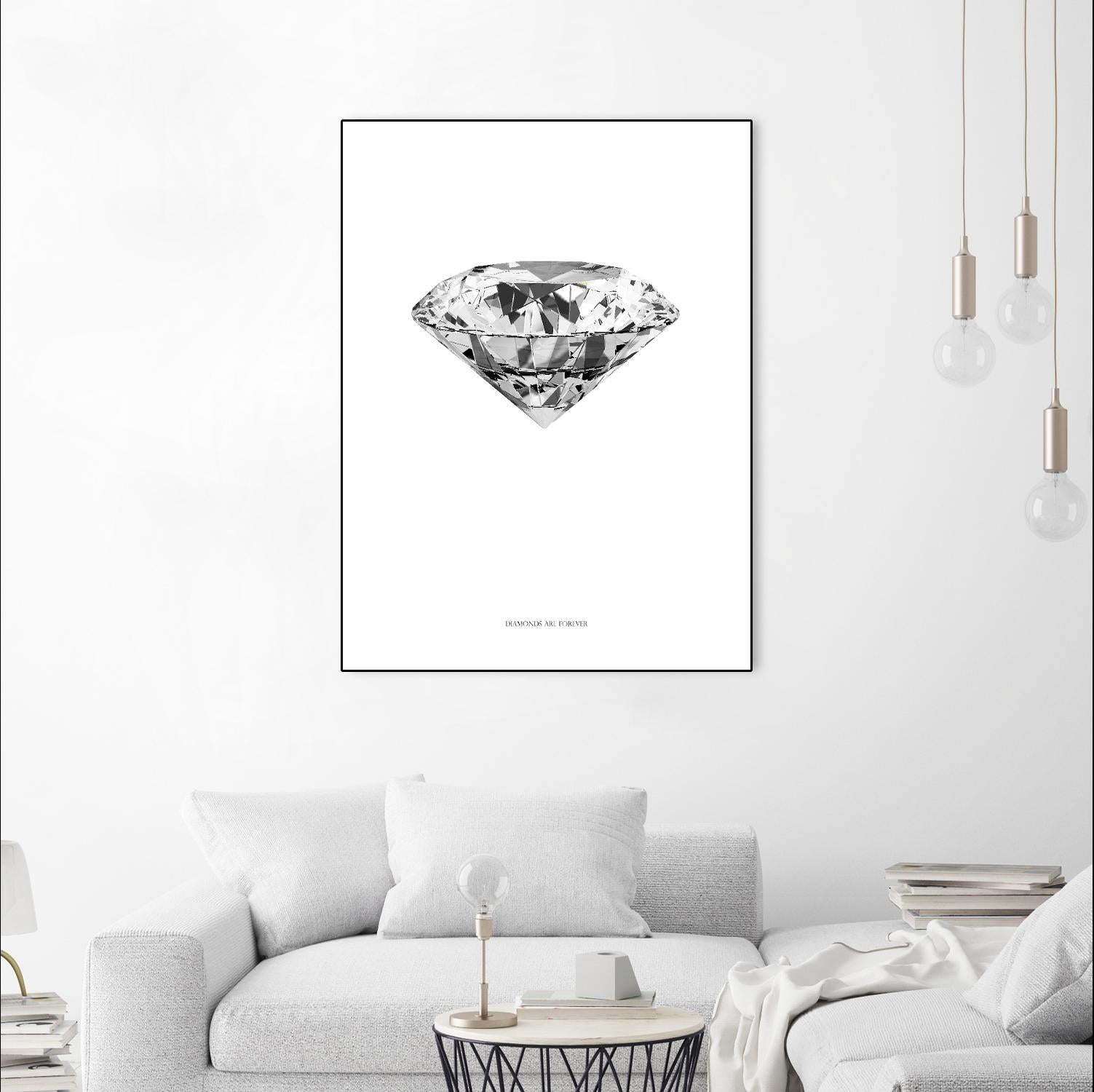 Diamonds are Forever II by TypeLike on GIANT ART - multicolor floral/still life; novelty