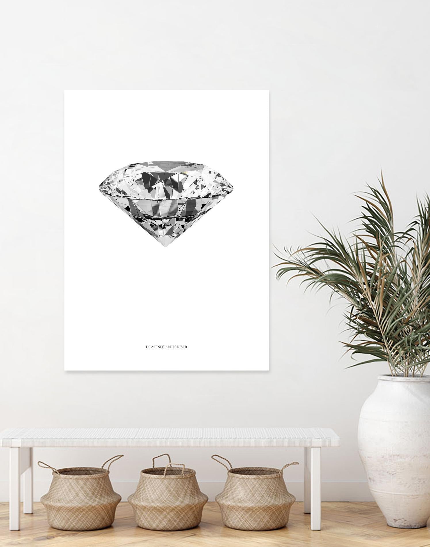 Diamonds are Forever II by TypeLike on GIANT ART - multicolor floral/still life; novelty