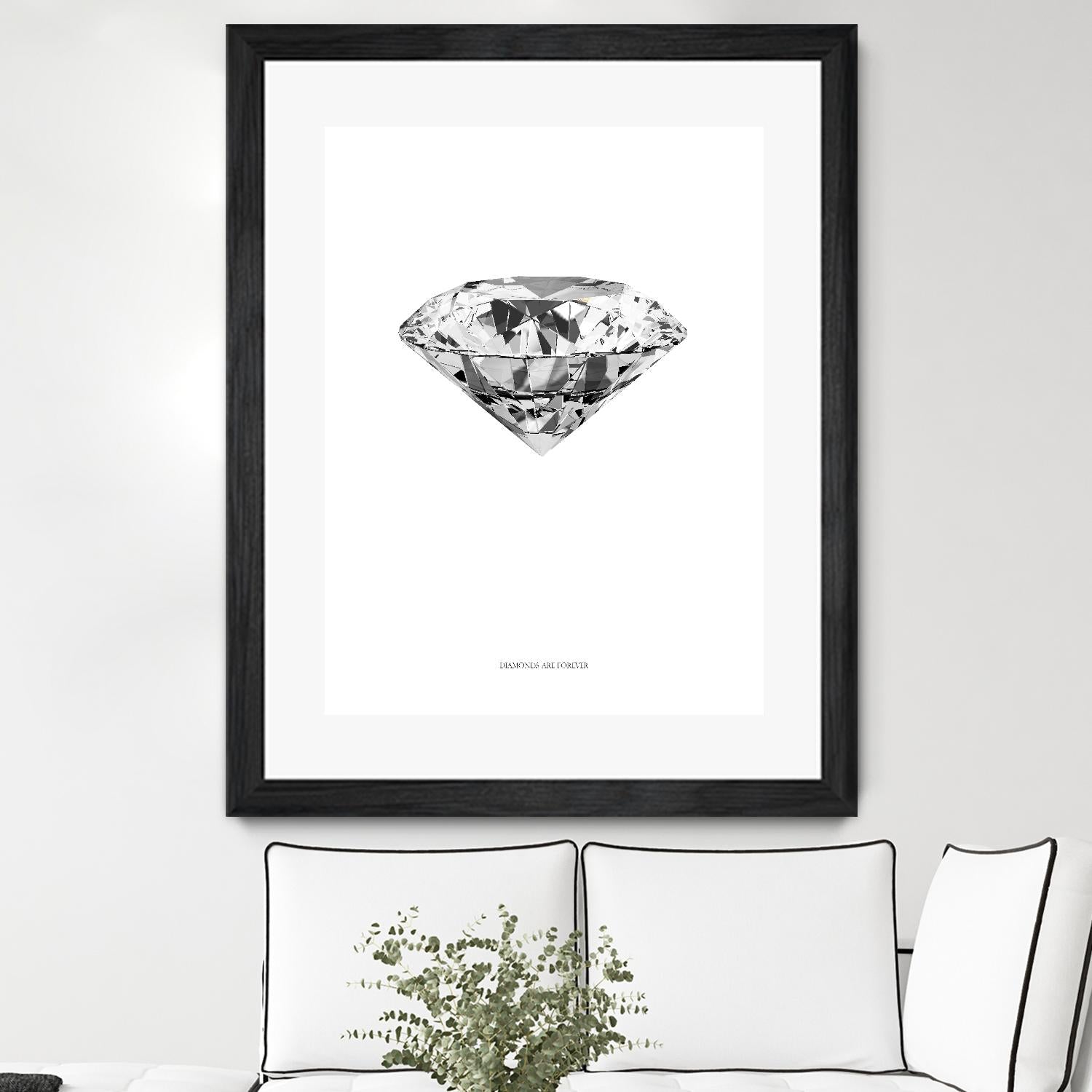 Diamonds are Forever II by TypeLike on GIANT ART - multicolor floral/still life; novelty