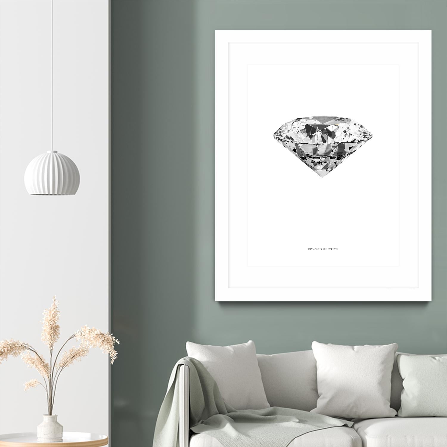 Diamonds are Forever II by TypeLike on GIANT ART - multicolor floral/still life; novelty