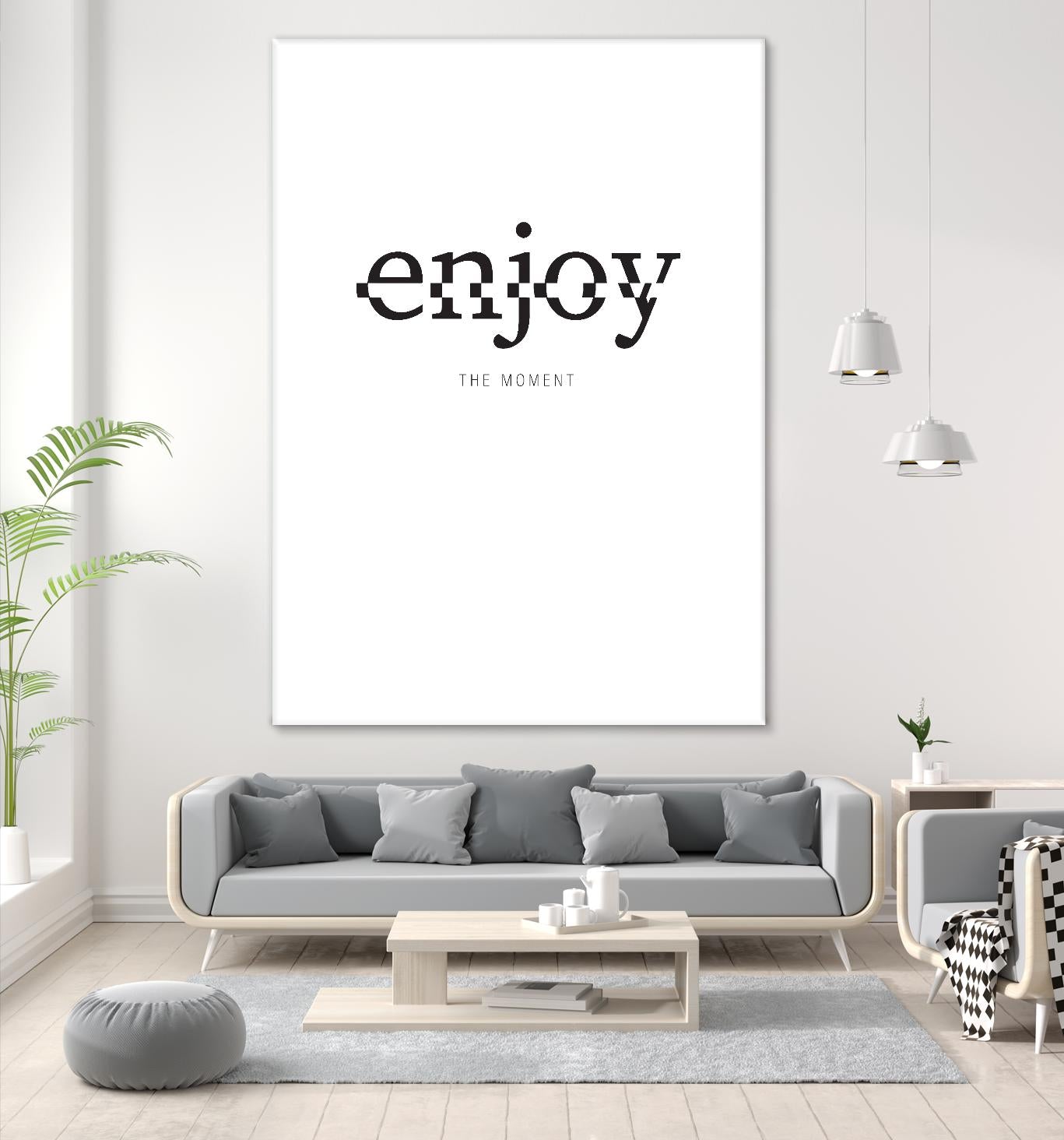 Enjoy by TypeLike on GIANT ART - multicolor design/type; inspirational