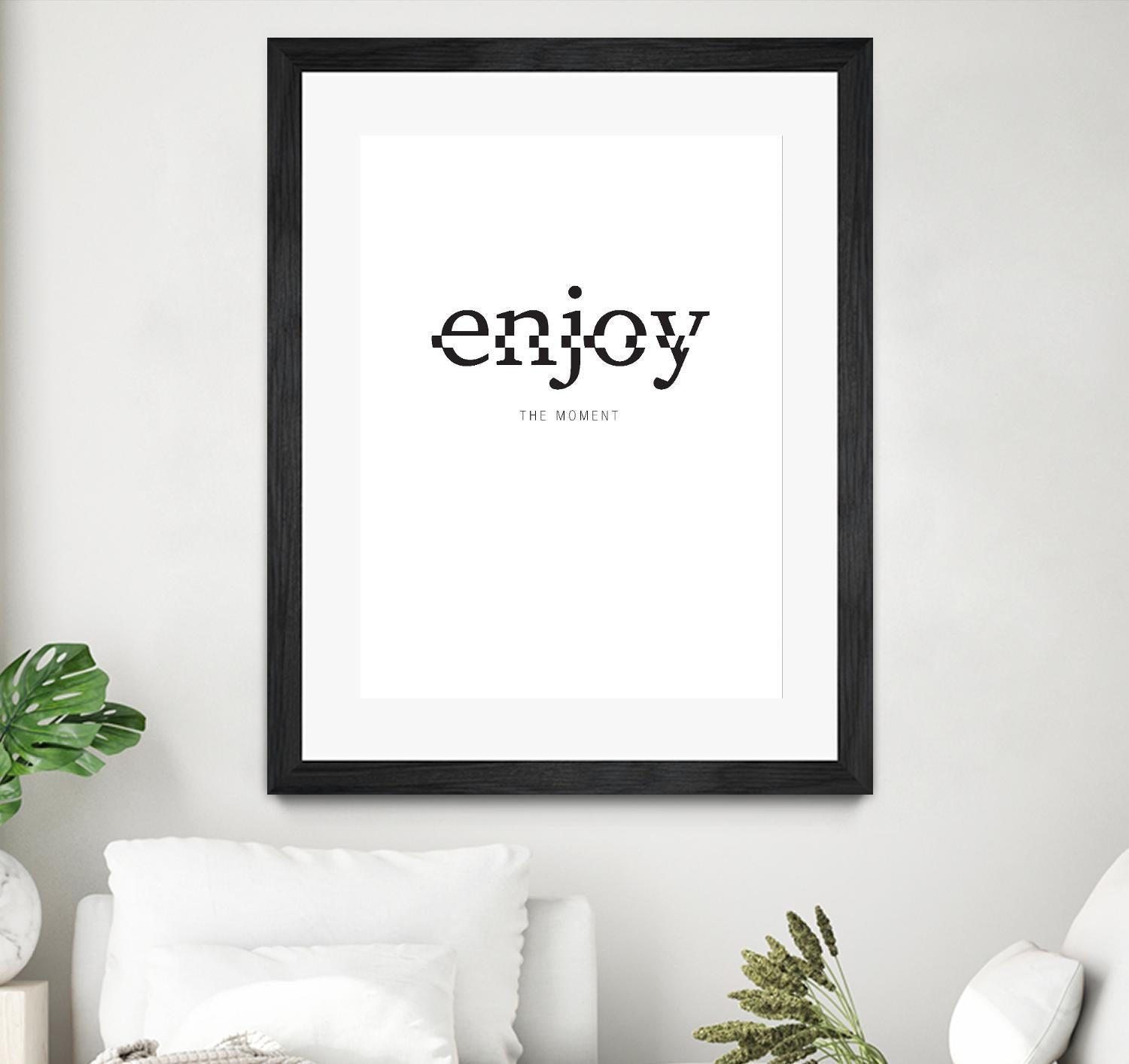 Enjoy by TypeLike on GIANT ART - multicolor design/type; inspirational