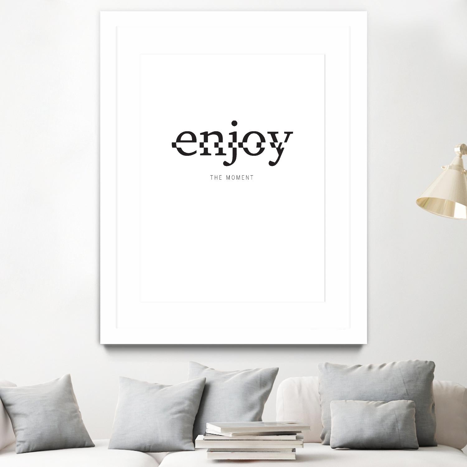 Enjoy by TypeLike on GIANT ART - multicolor design/type; inspirational