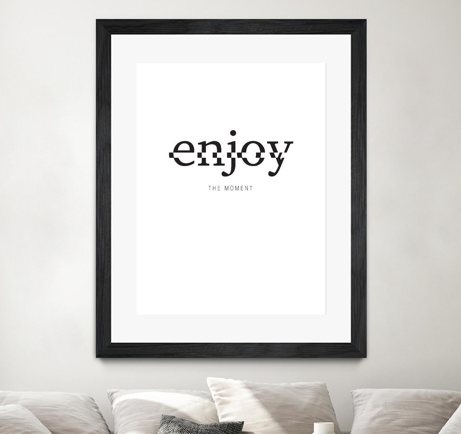 Enjoy by TypeLike on GIANT ART - multicolor design/type; inspirational
