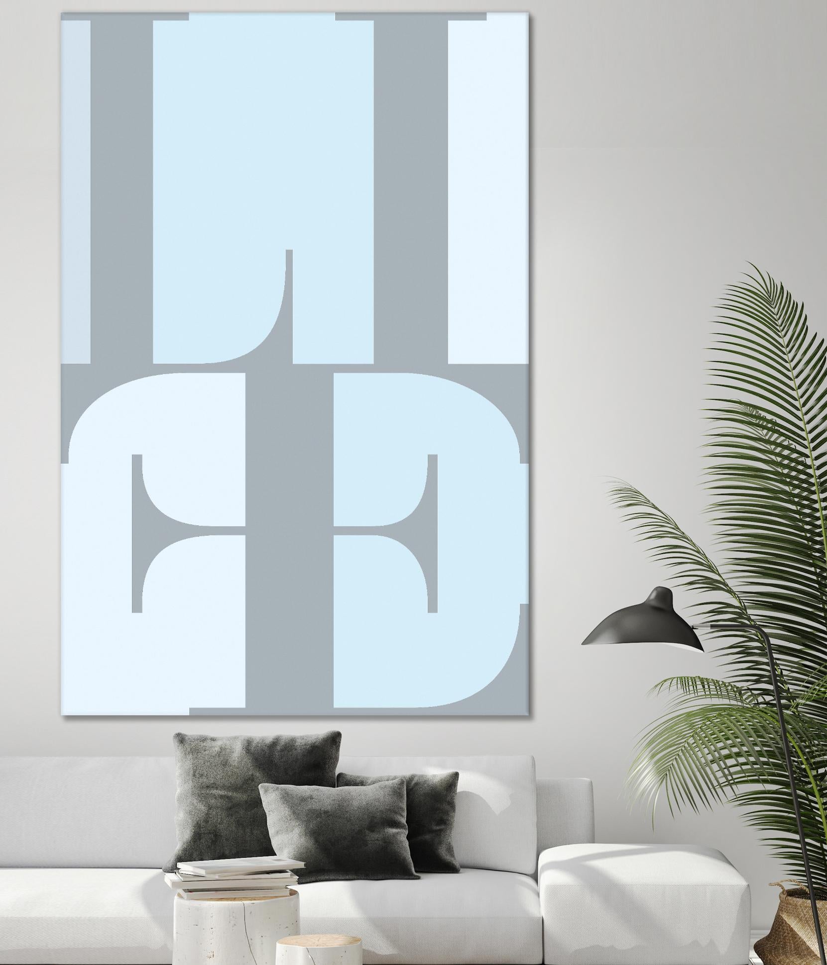 Life by TypeLike on GIANT ART - multicolor design/type; contemporary