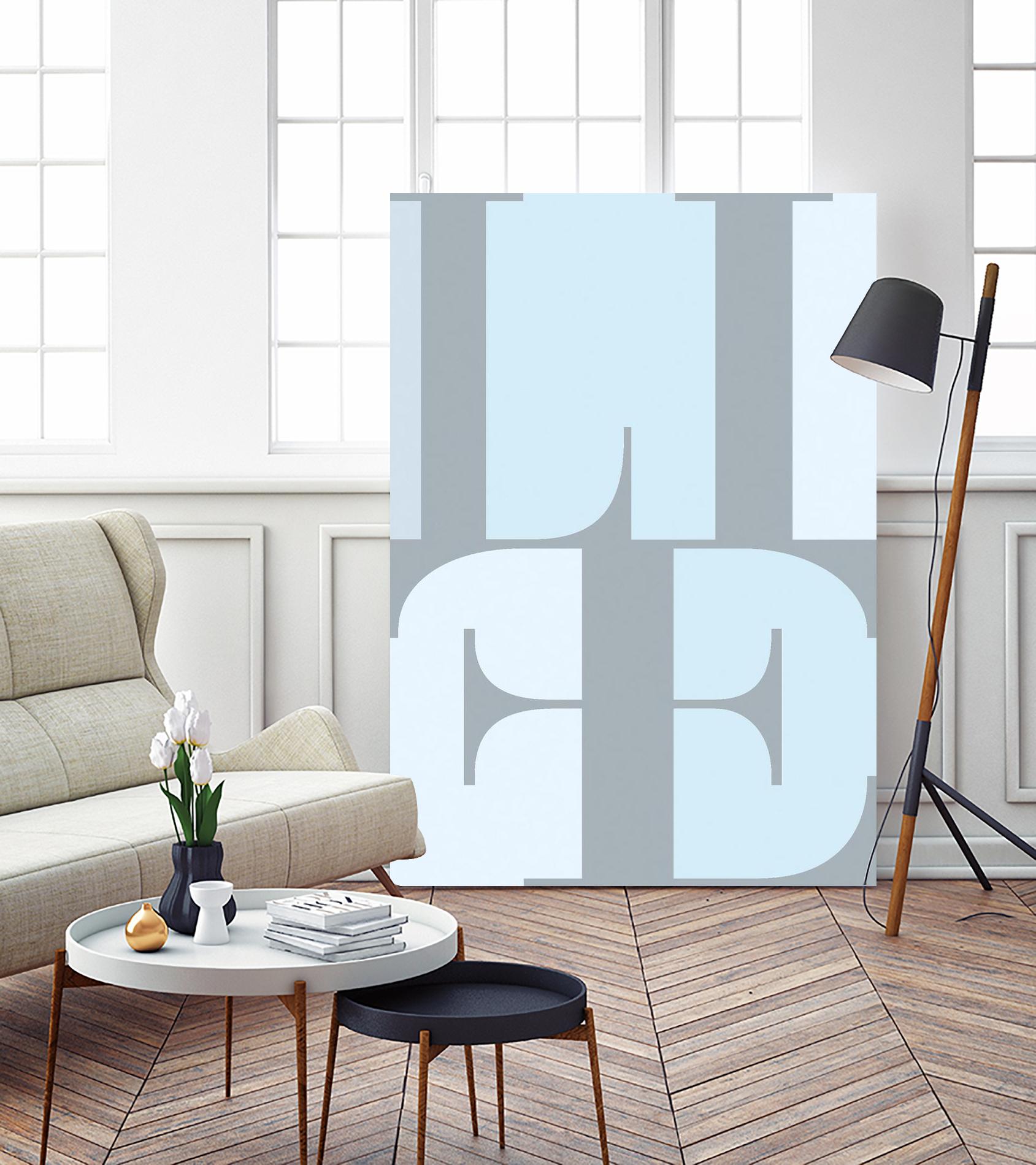 Life by TypeLike on GIANT ART - multicolor design/type; contemporary