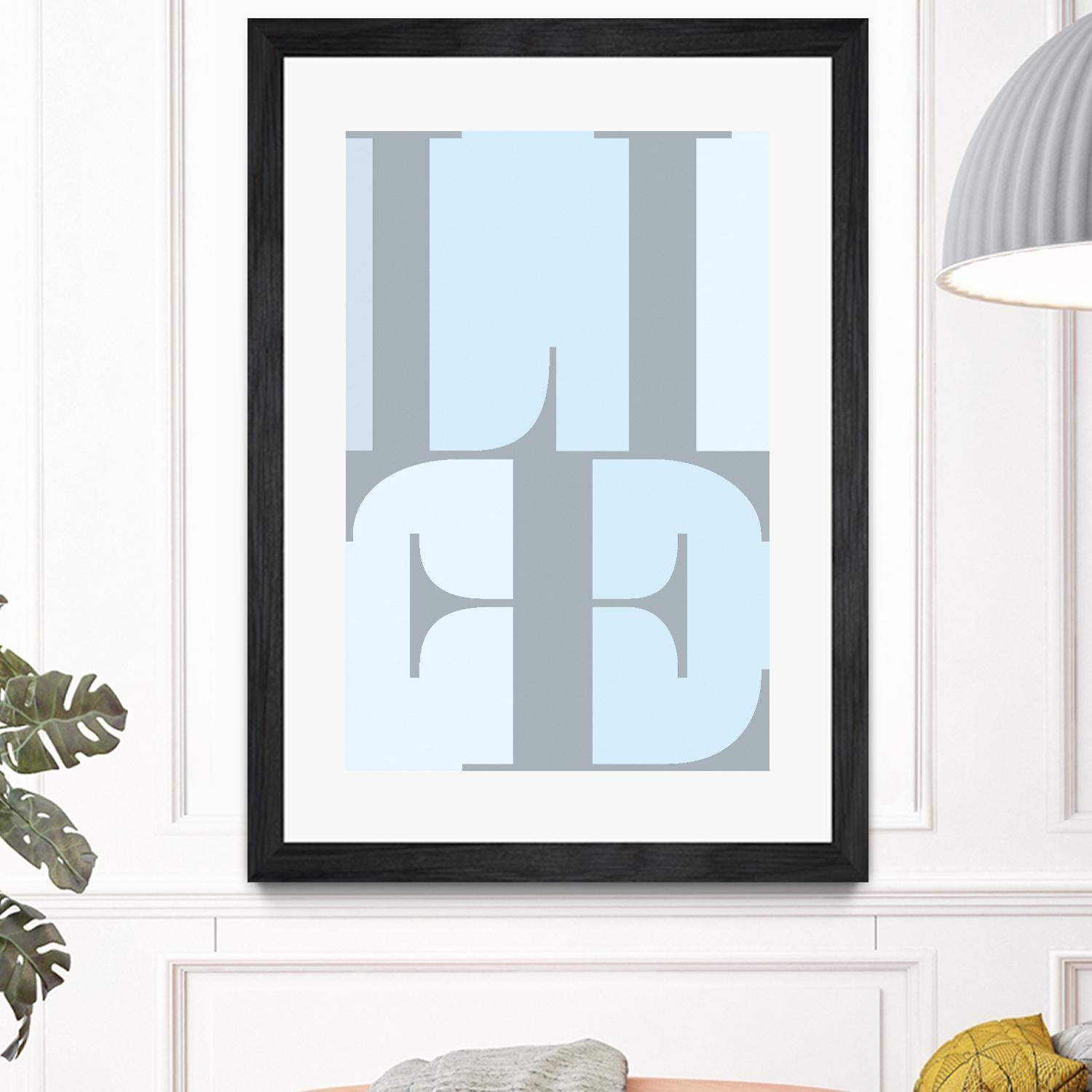 Life by TypeLike on GIANT ART - multicolor design/type; contemporary