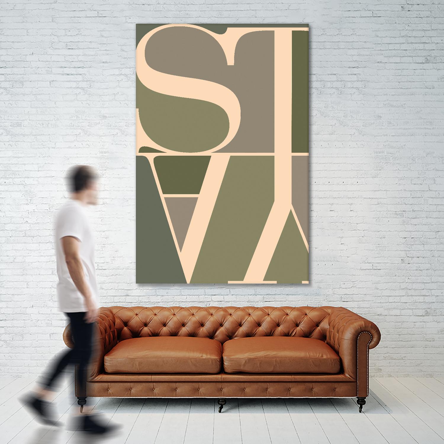 Stay by TypeLike on GIANT ART - multicolor design/type; contemporary
