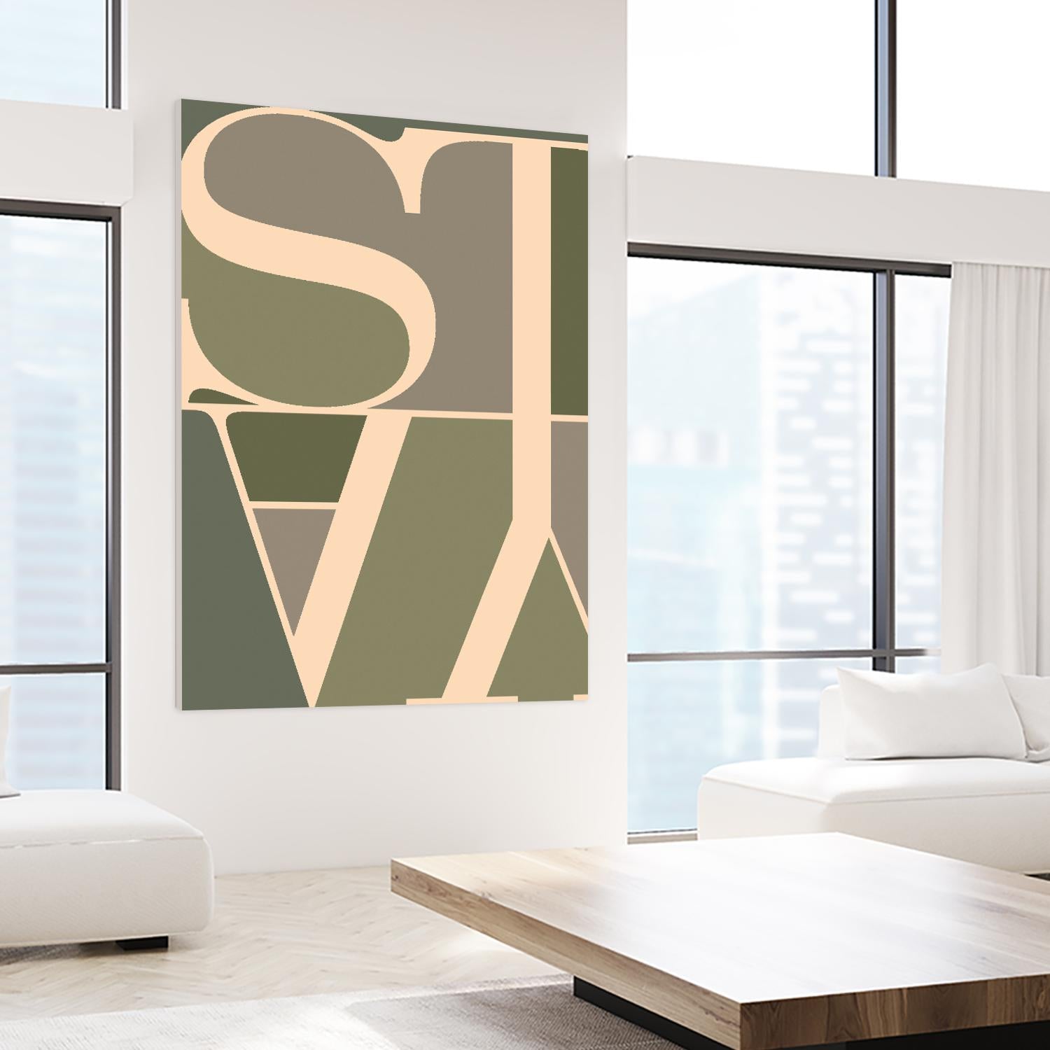Stay by TypeLike on GIANT ART - multicolor design/type; contemporary