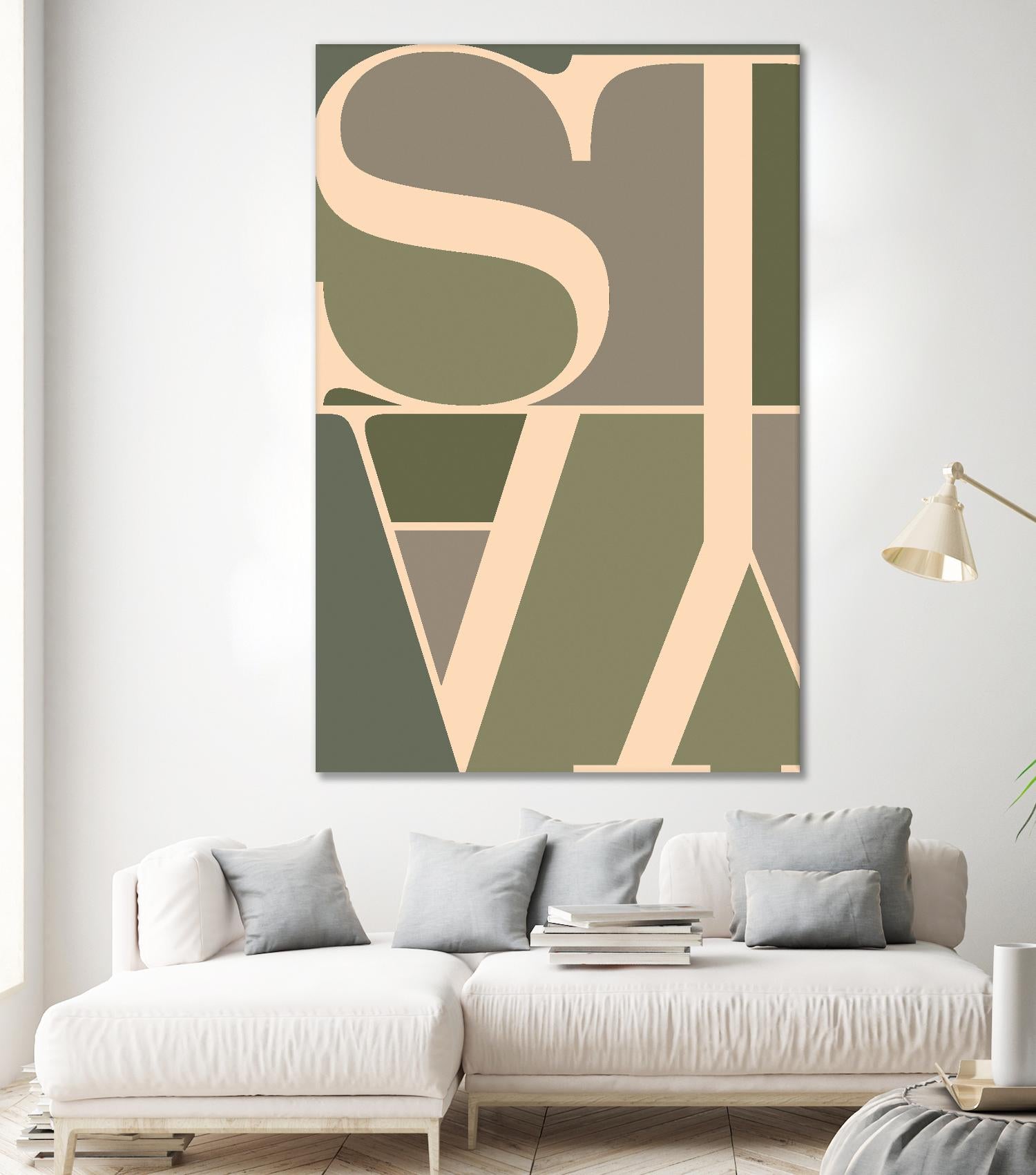 Stay by TypeLike on GIANT ART - multicolor design/type; contemporary