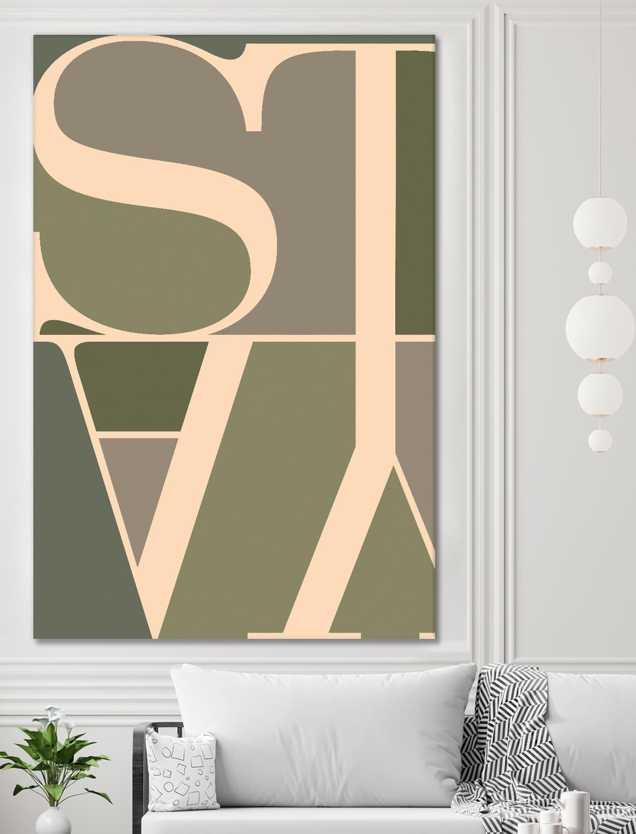 Stay by TypeLike on GIANT ART - multicolor design/type; contemporary