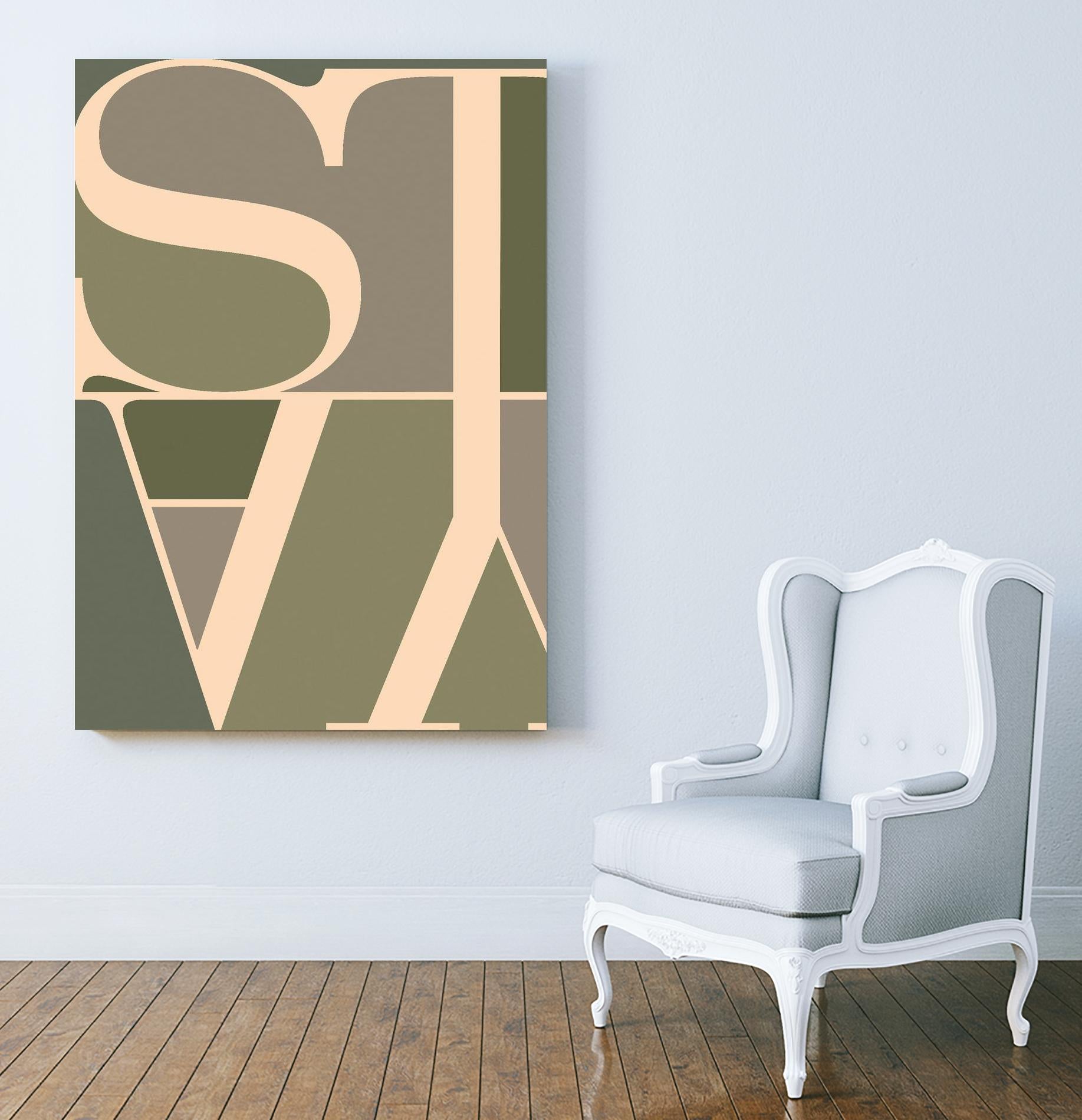 Stay by TypeLike on GIANT ART - multicolor design/type; contemporary
