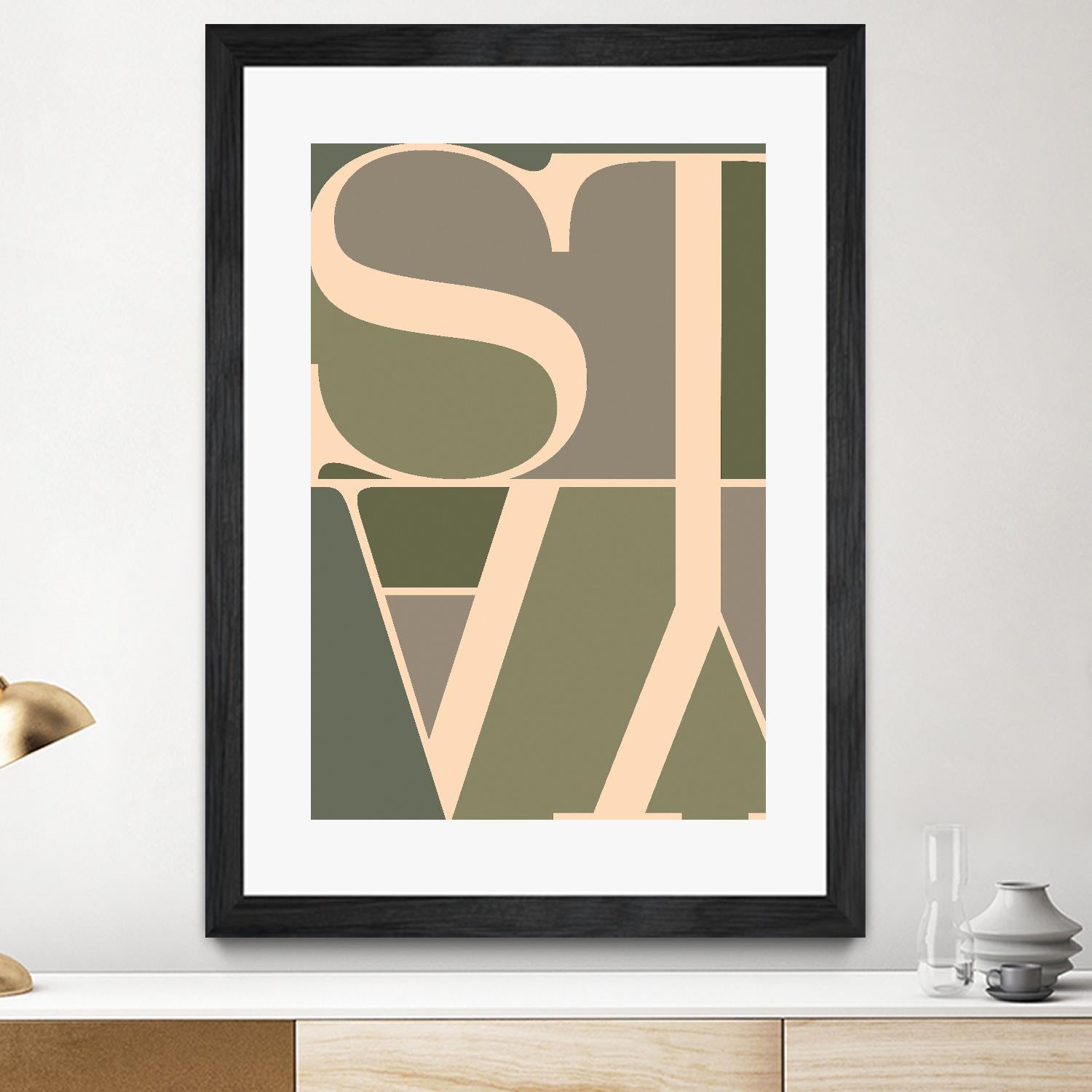 Stay by TypeLike on GIANT ART - multicolor design/type; contemporary