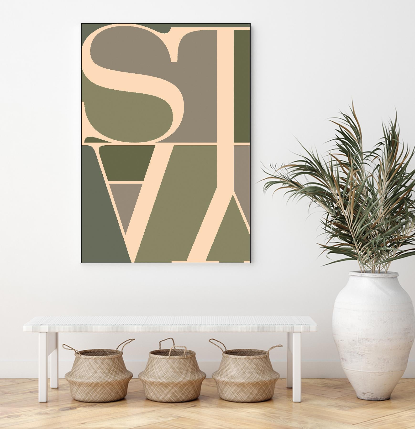 Stay by TypeLike on GIANT ART - multicolor design/type; contemporary