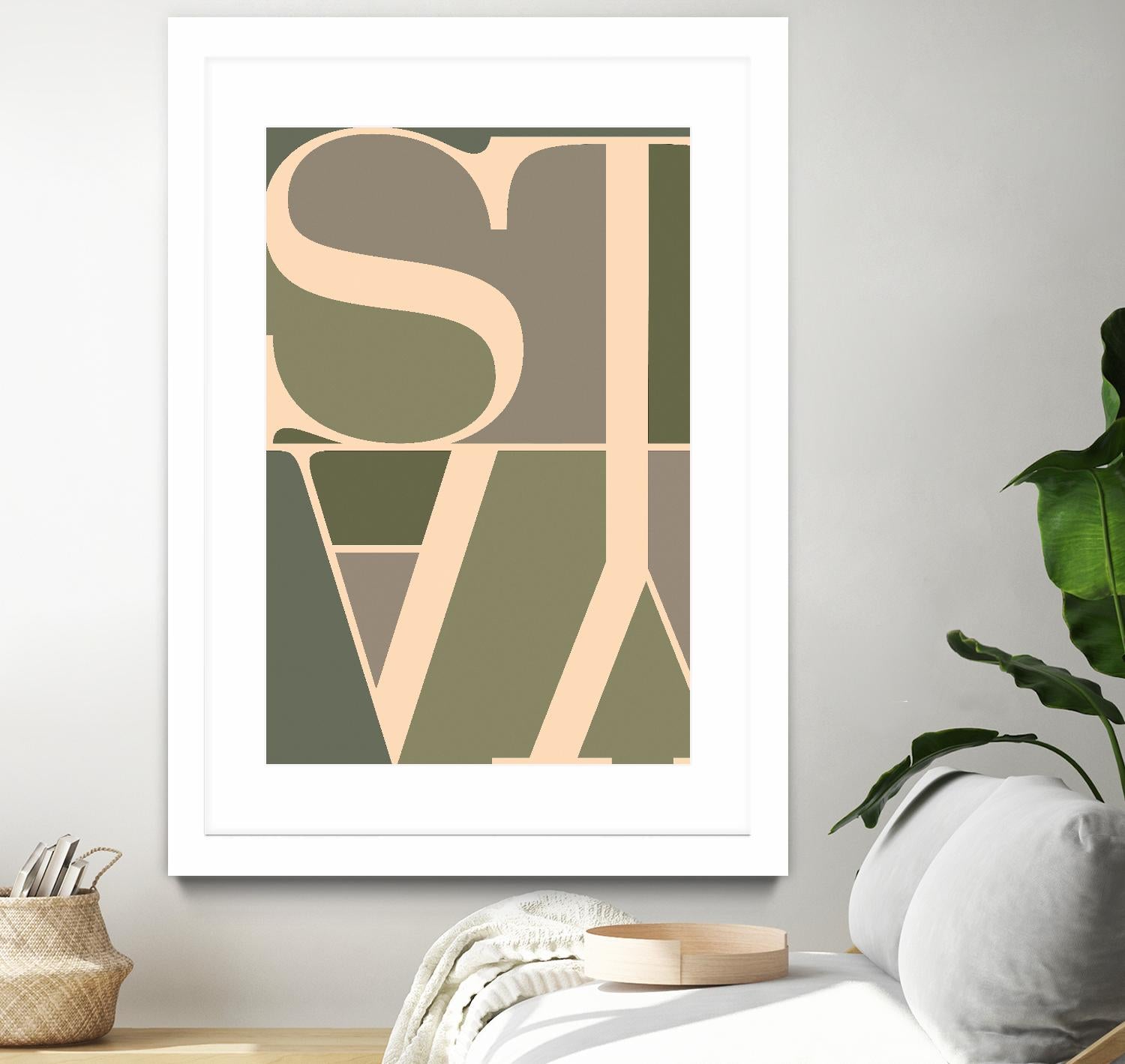 Stay by TypeLike on GIANT ART - multicolor design/type; contemporary