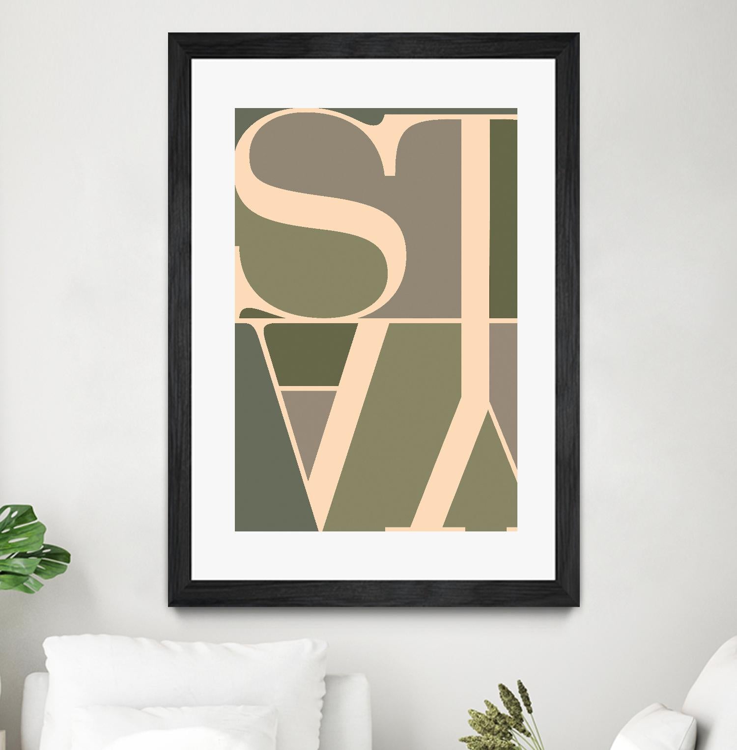 Stay by TypeLike on GIANT ART - multicolor design/type; contemporary