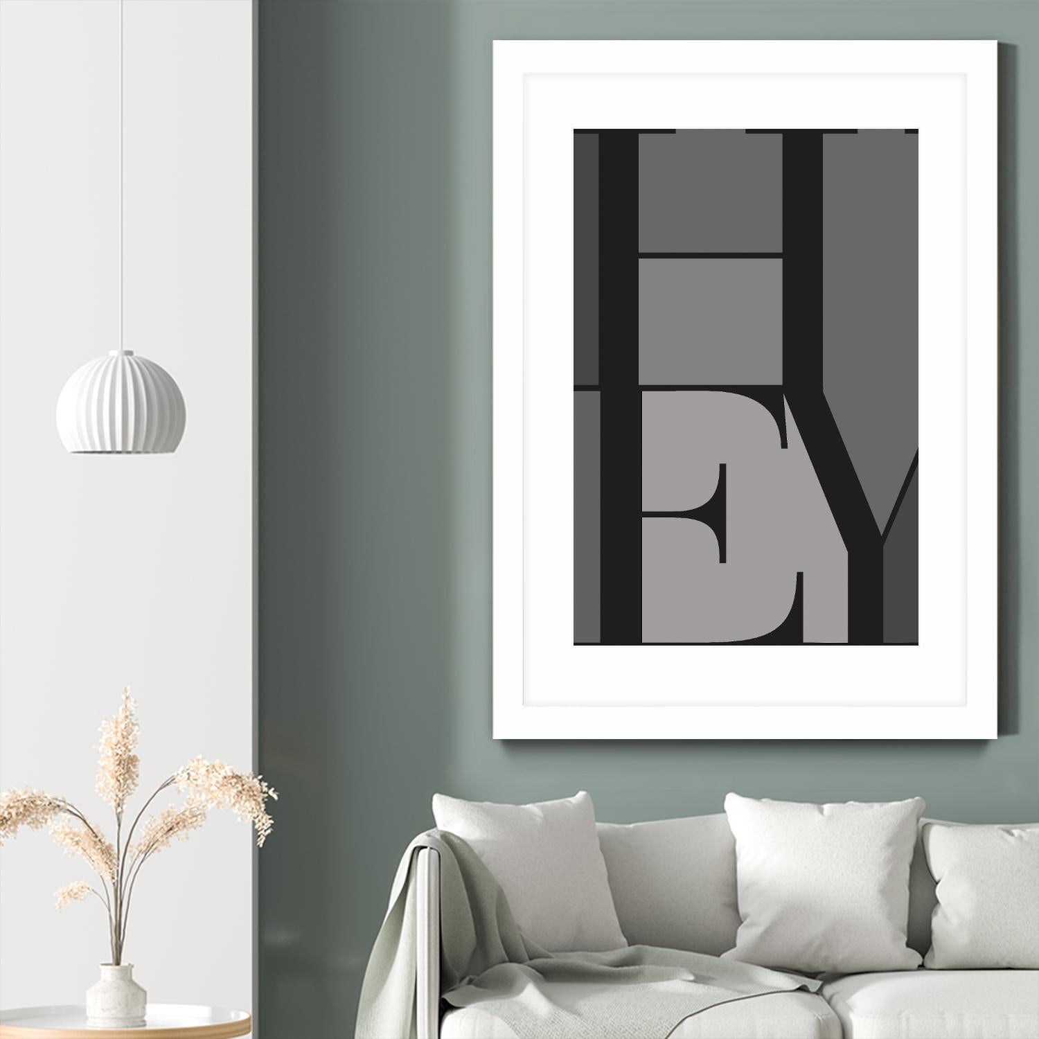 Hey by TypeLike on GIANT ART - multicolor design/type