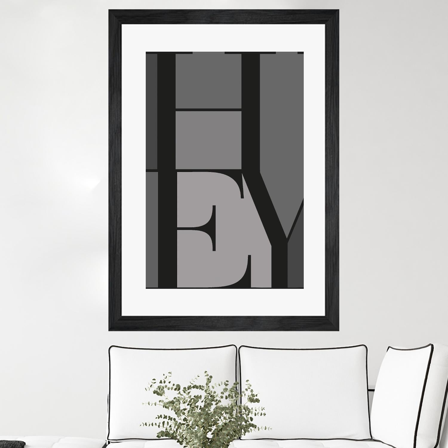 Hey by TypeLike on GIANT ART - multicolor design/type