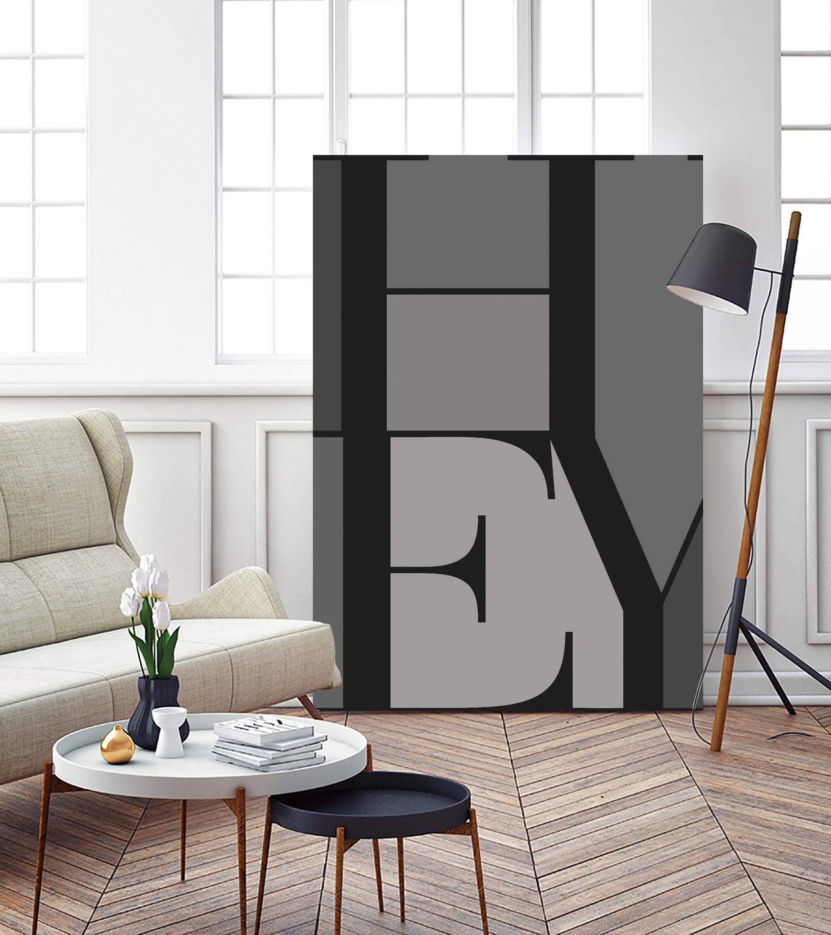 Hey by TypeLike on GIANT ART - multicolor design/type