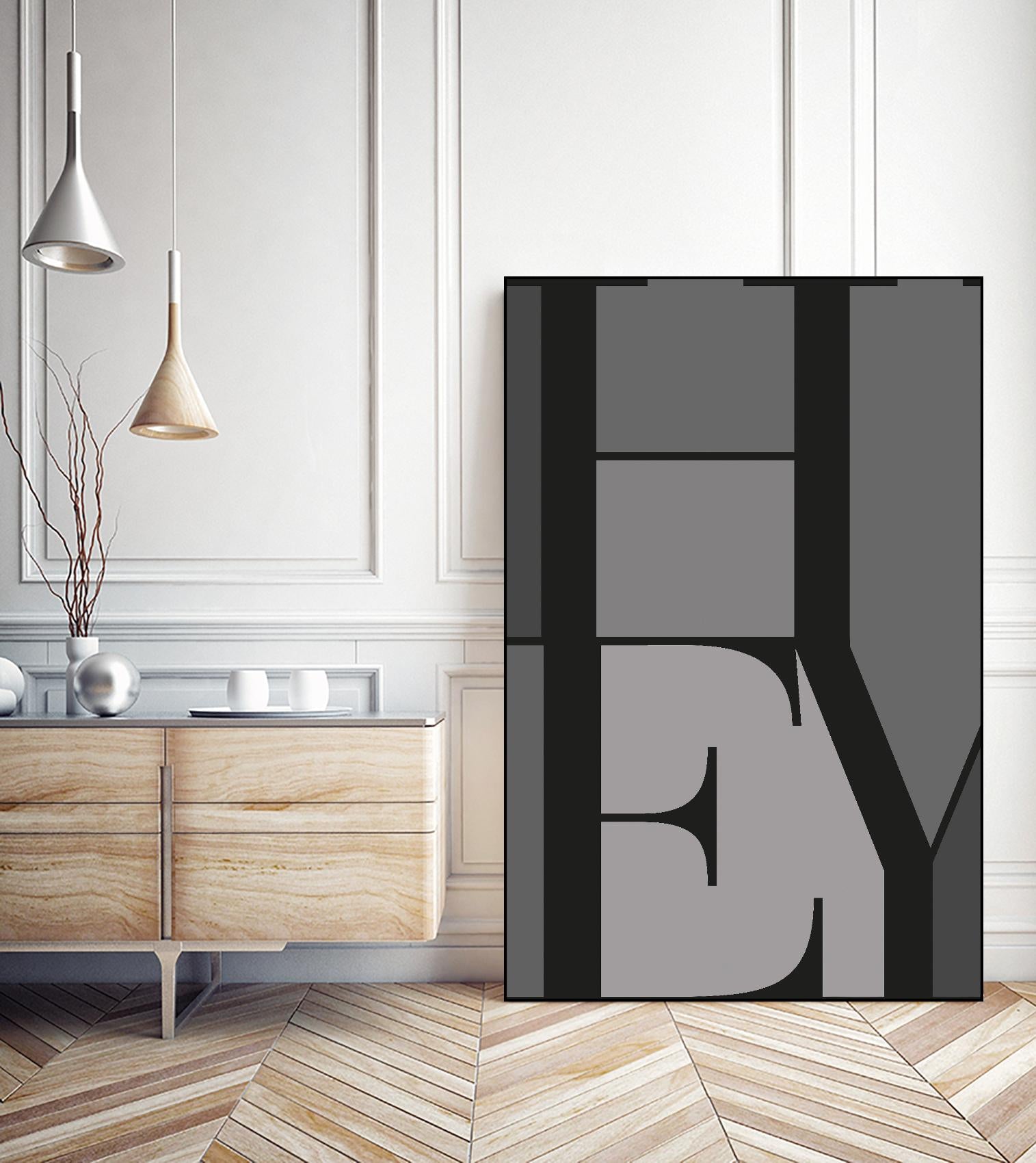 Hey by TypeLike on GIANT ART - multicolor design/type