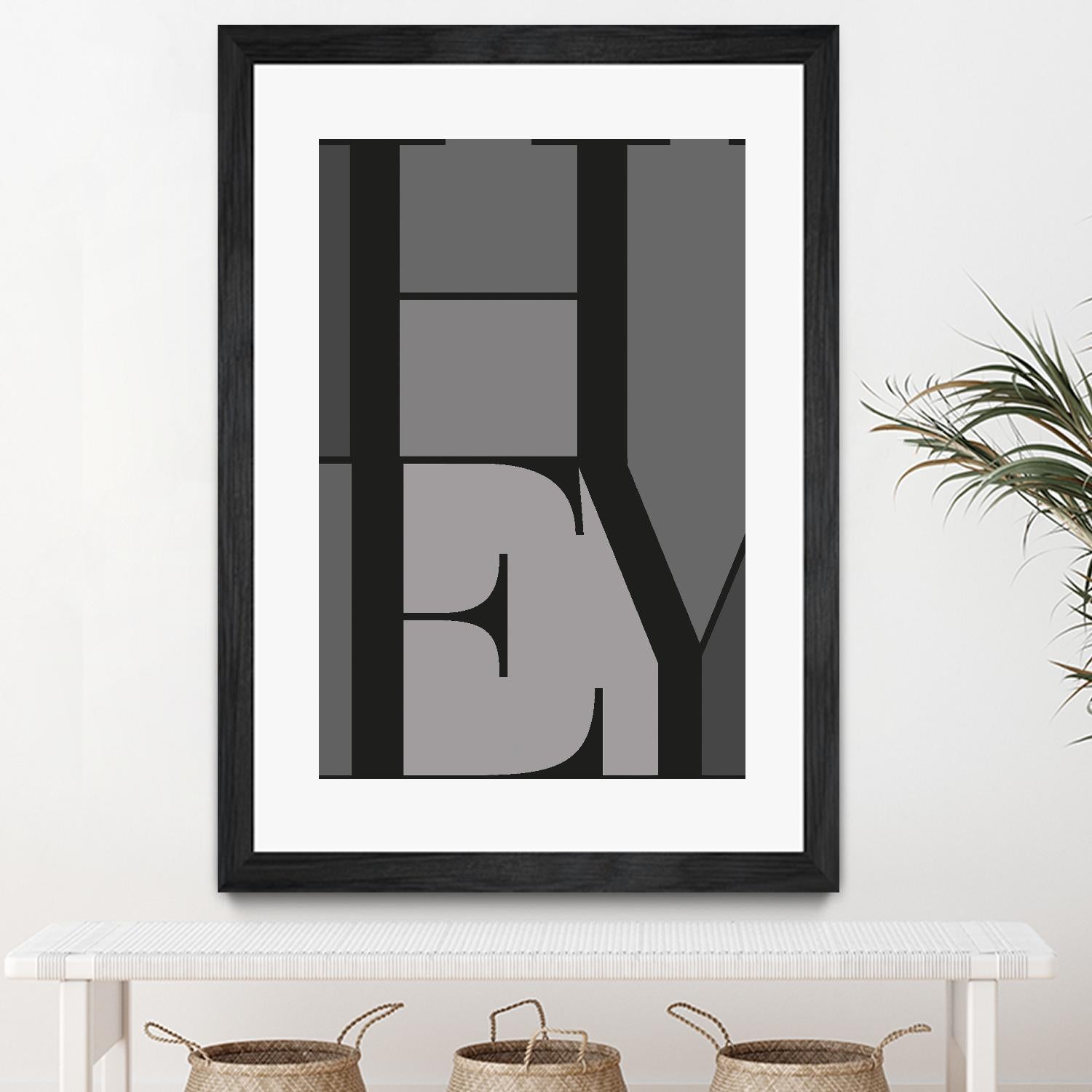 Hey by TypeLike on GIANT ART - multicolor design/type