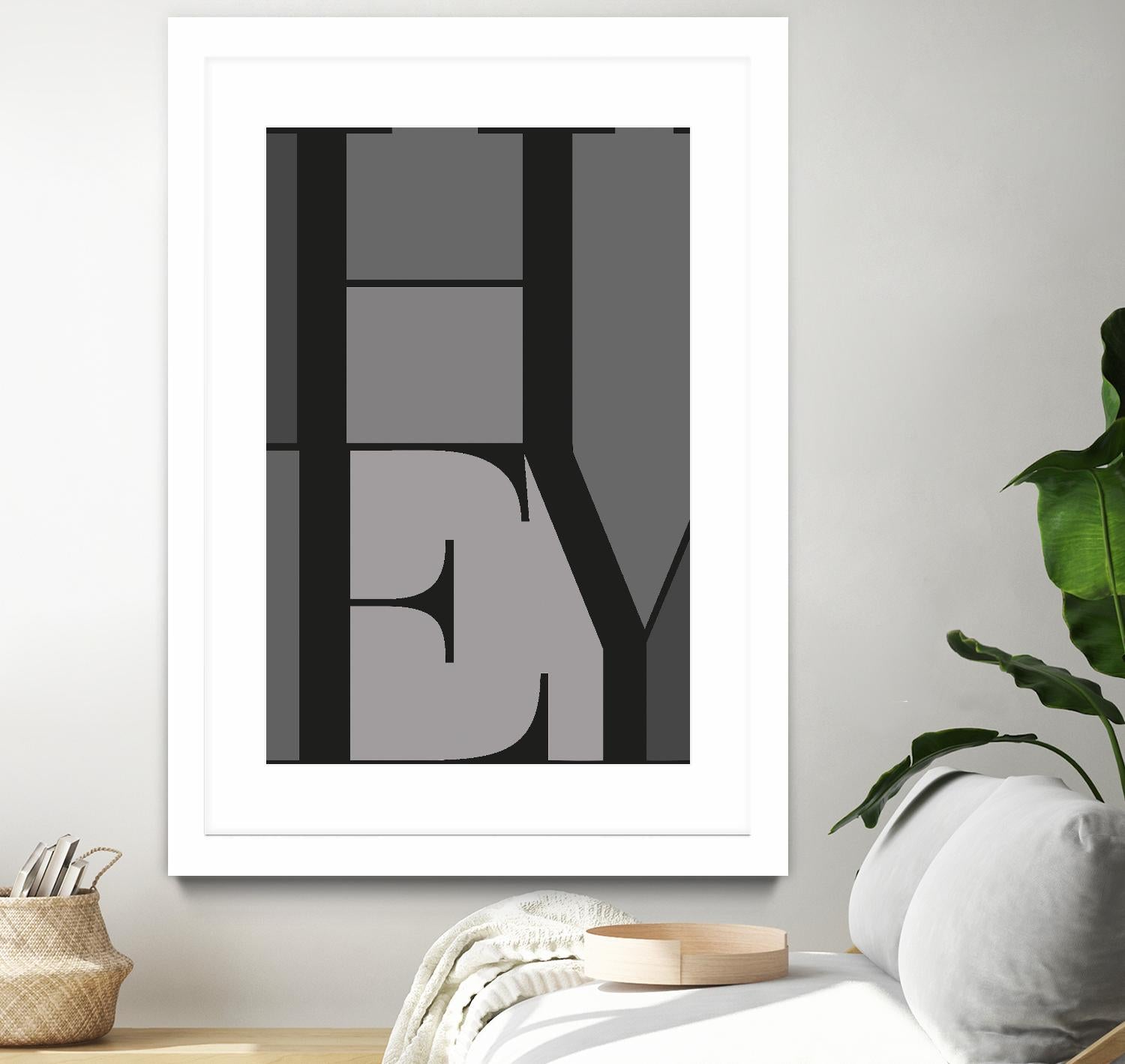 Hey by TypeLike on GIANT ART - multicolor design/type