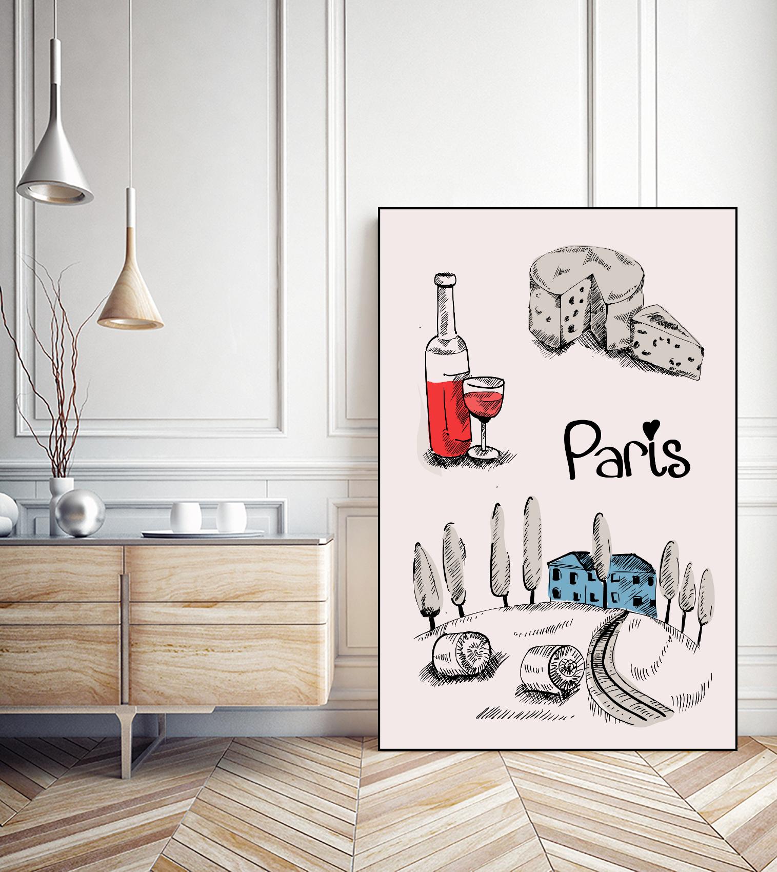 Paris I by TypeLike on GIANT ART - multicolor people/places; cuisine