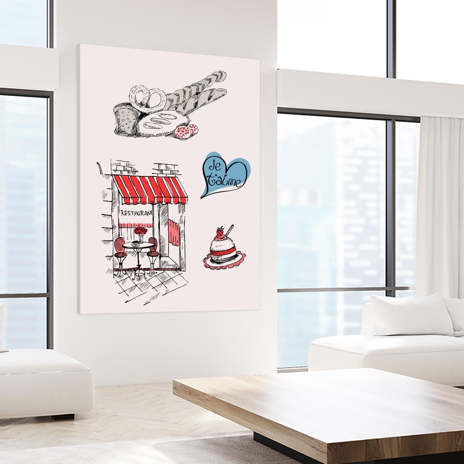 Paris II by TypeLike on GIANT ART - multicolor people/places; cuisine