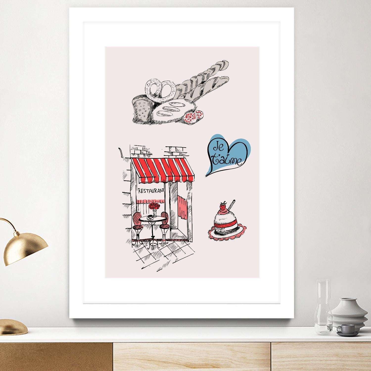 Paris II by TypeLike on GIANT ART - multicolor people/places; cuisine