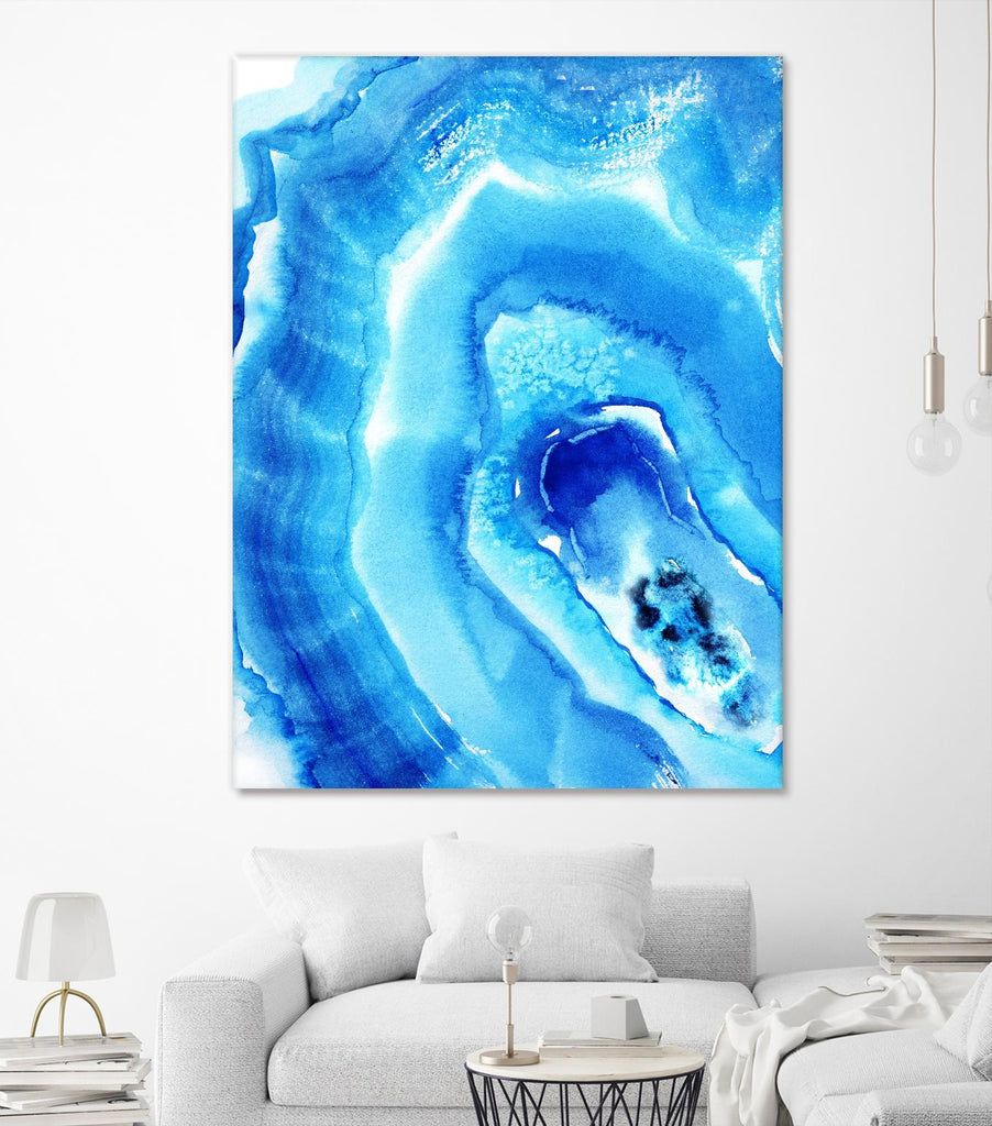 Blue Agate by Nancy Knight on GIANT ART - multicolor abstracts; contemporary