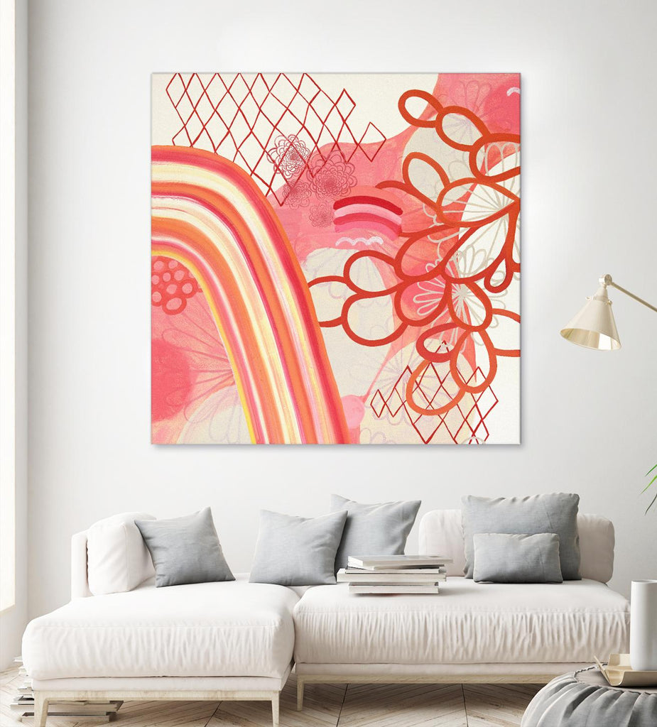 Cherry Fruitstripe Chain by Maggie Kleinpeter on GIANT ART - multicolor abstracts; contemporary