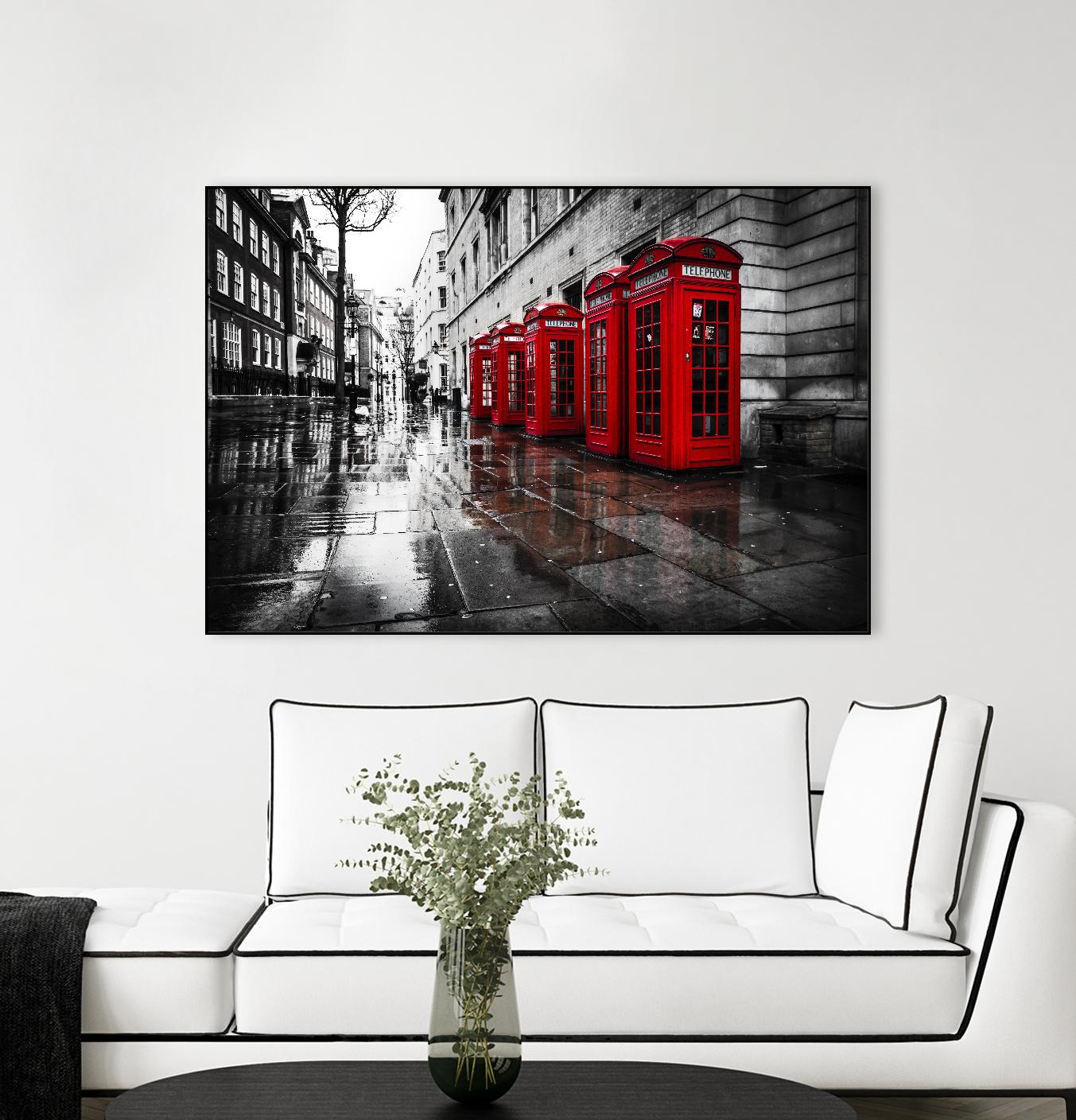 London Phones by Vladimir Kostka on GIANT ART - multicolor photography; landscapes; people/places