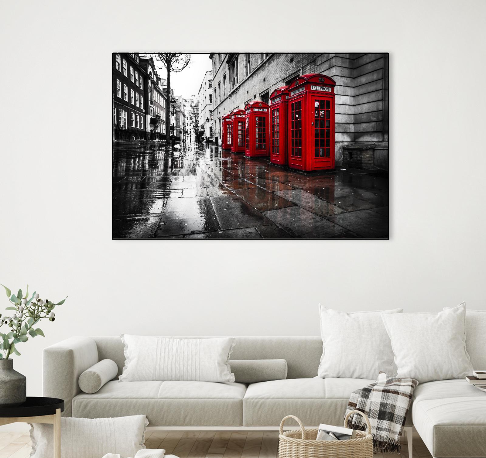 London Phones by Vladimir Kostka on GIANT ART - multicolor photography; landscapes; people/places