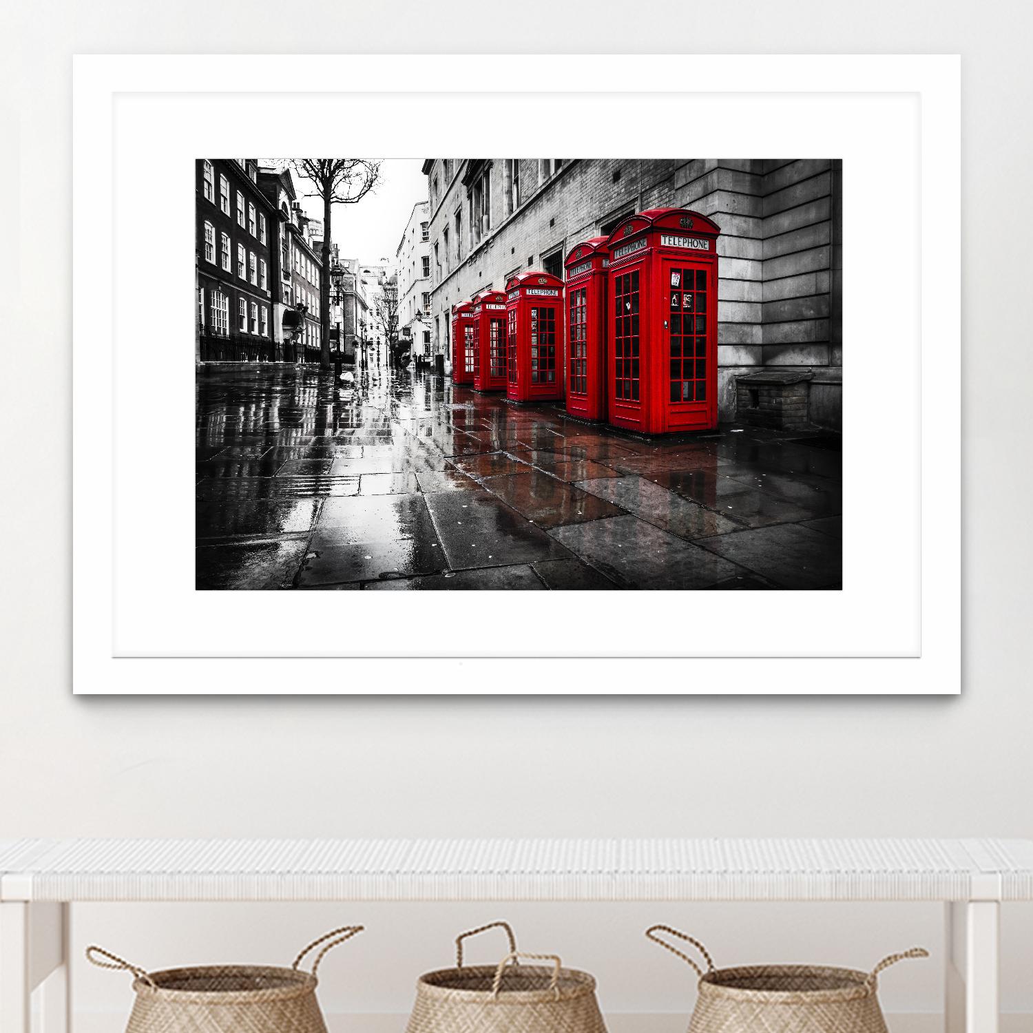 London Phones by Vladimir Kostka on GIANT ART - multicolor photography; landscapes; people/places