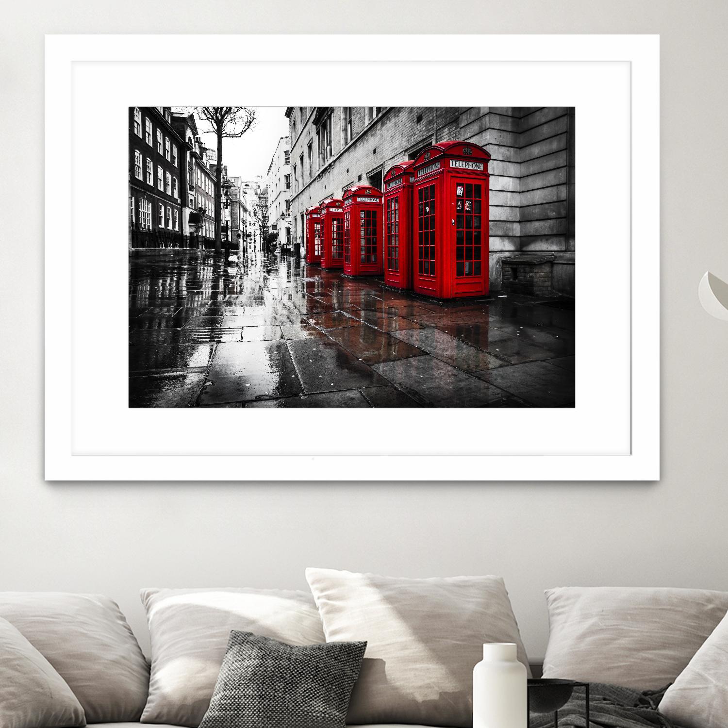 London Phones by Vladimir Kostka on GIANT ART - multicolor photography; landscapes; people/places