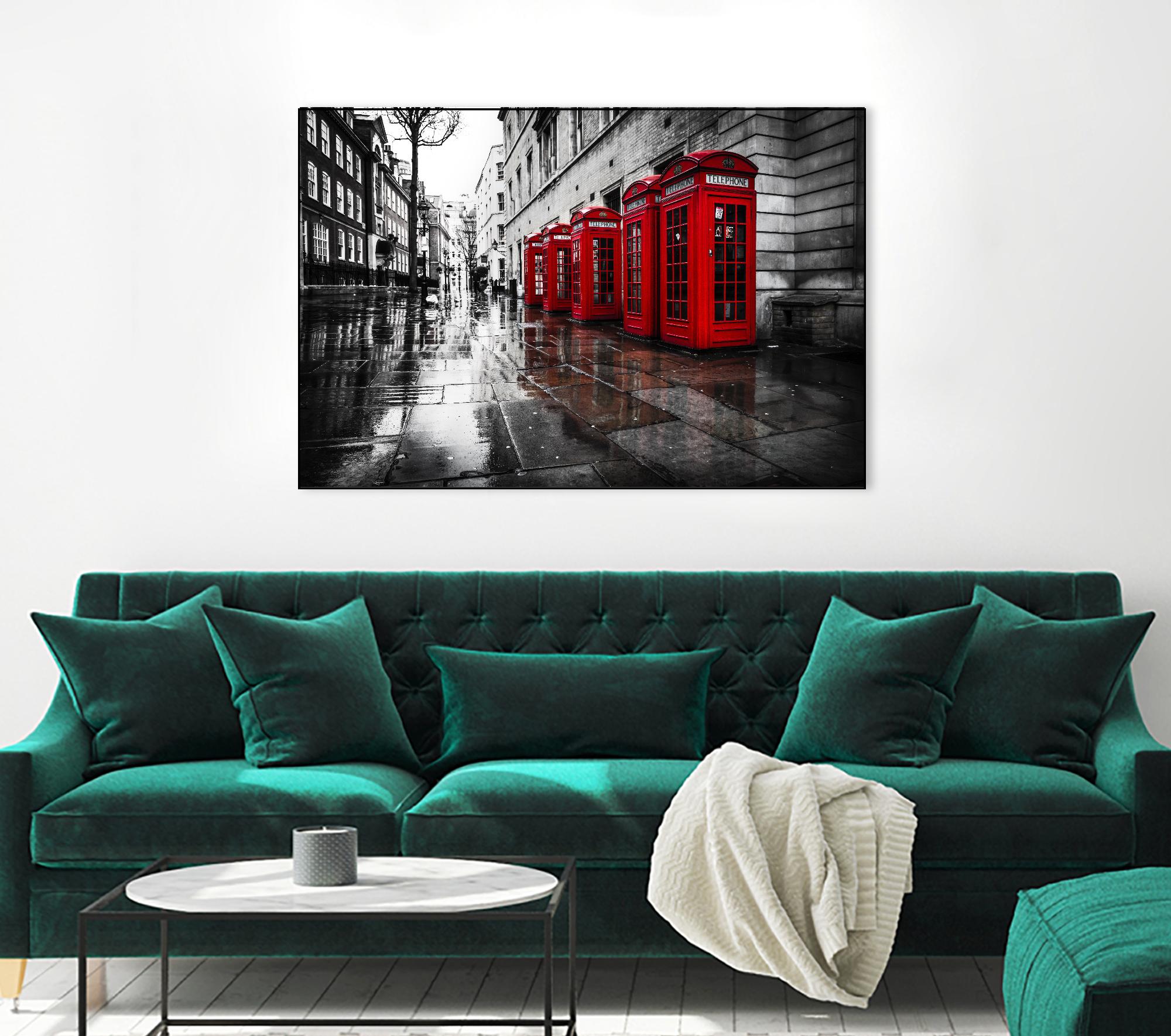 London Phones by Vladimir Kostka on GIANT ART - multicolor photography; landscapes; people/places