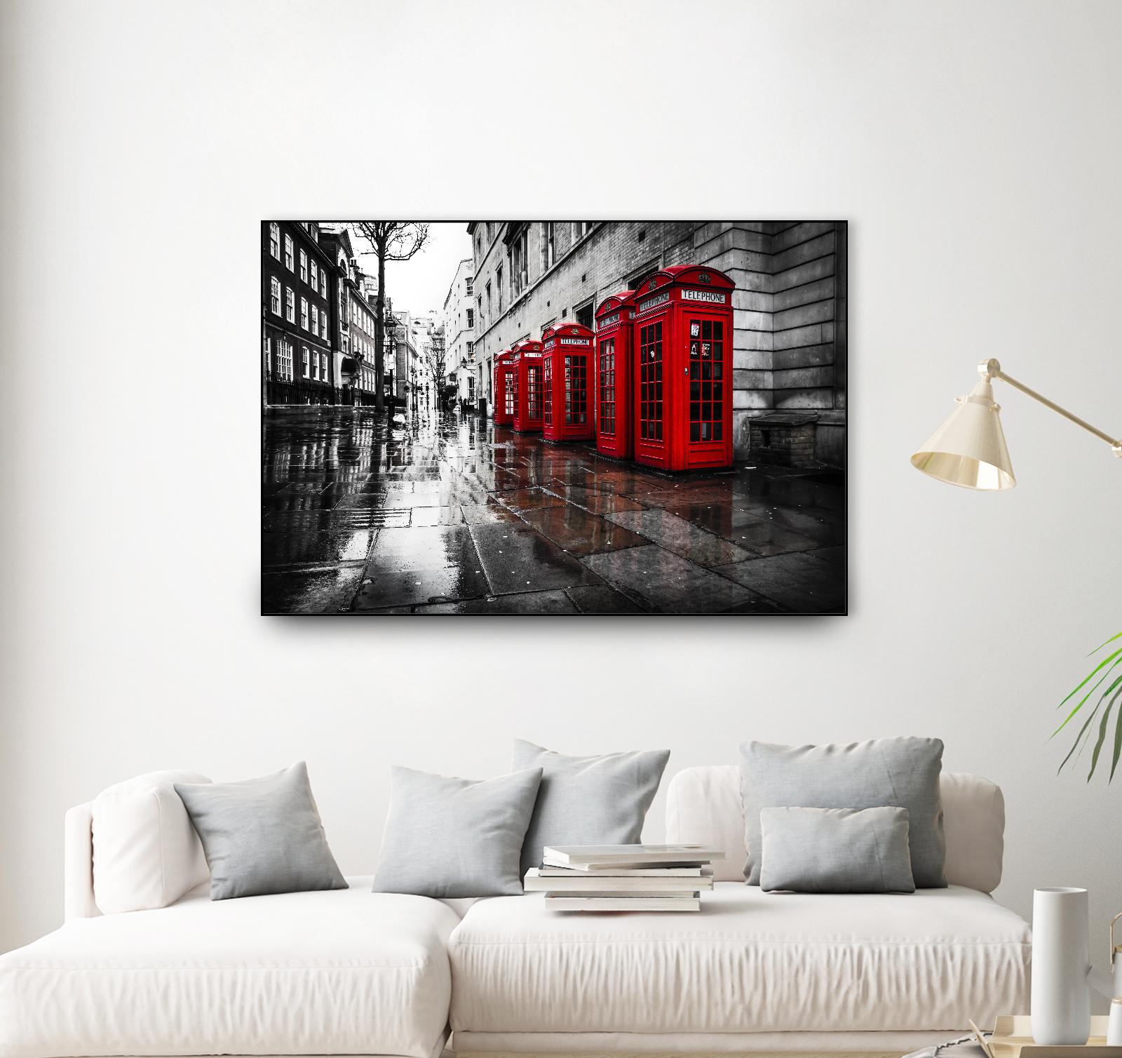 London Phones by Vladimir Kostka on GIANT ART - multicolor photography; landscapes; people/places