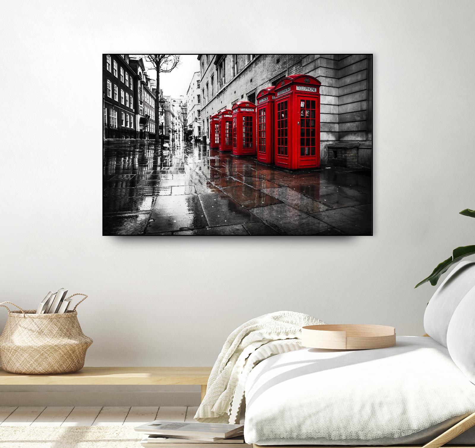 London Phones by Vladimir Kostka on GIANT ART - multicolor photography; landscapes; people/places