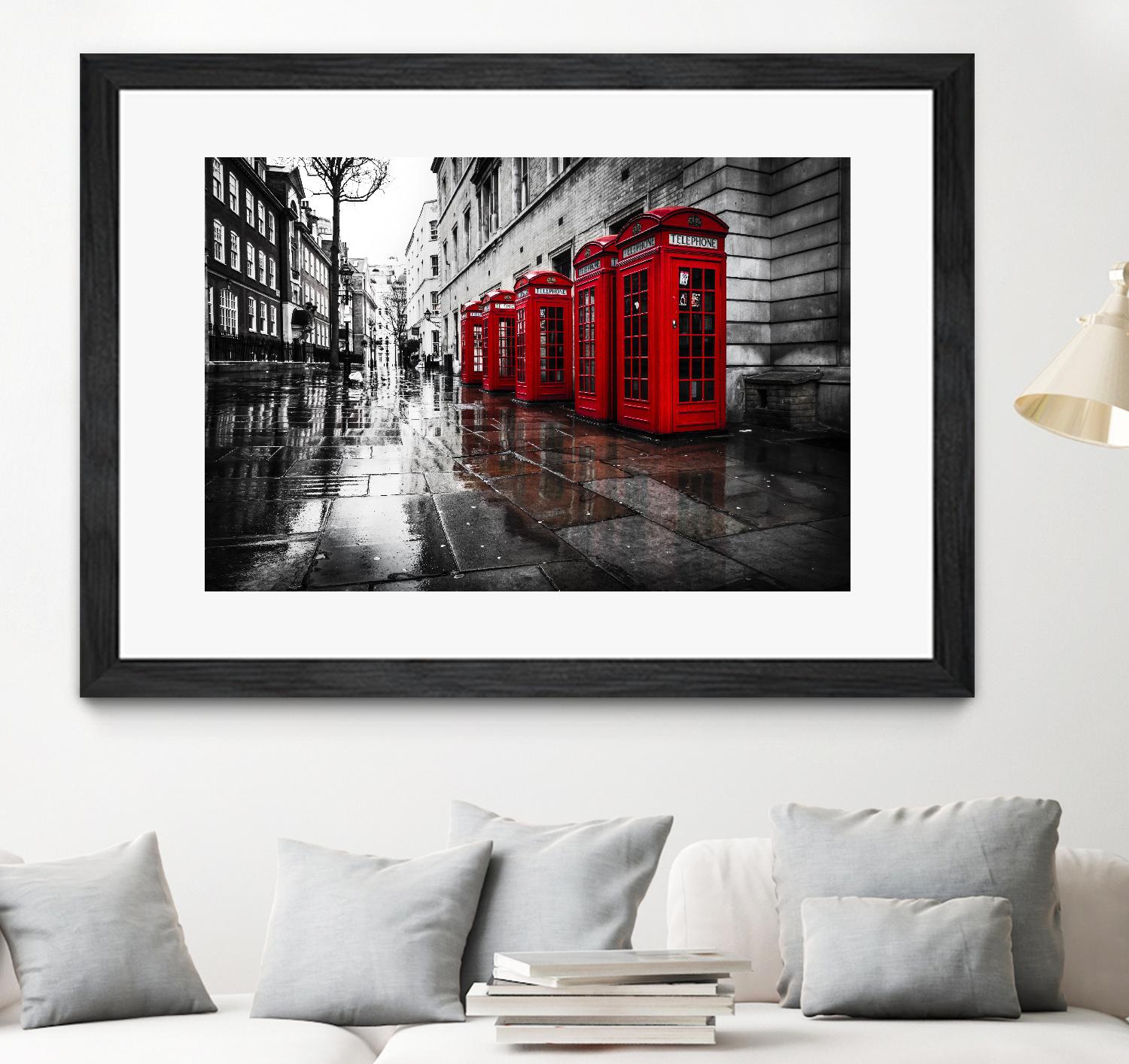 London Phones by Vladimir Kostka on GIANT ART - multicolor photography; landscapes; people/places