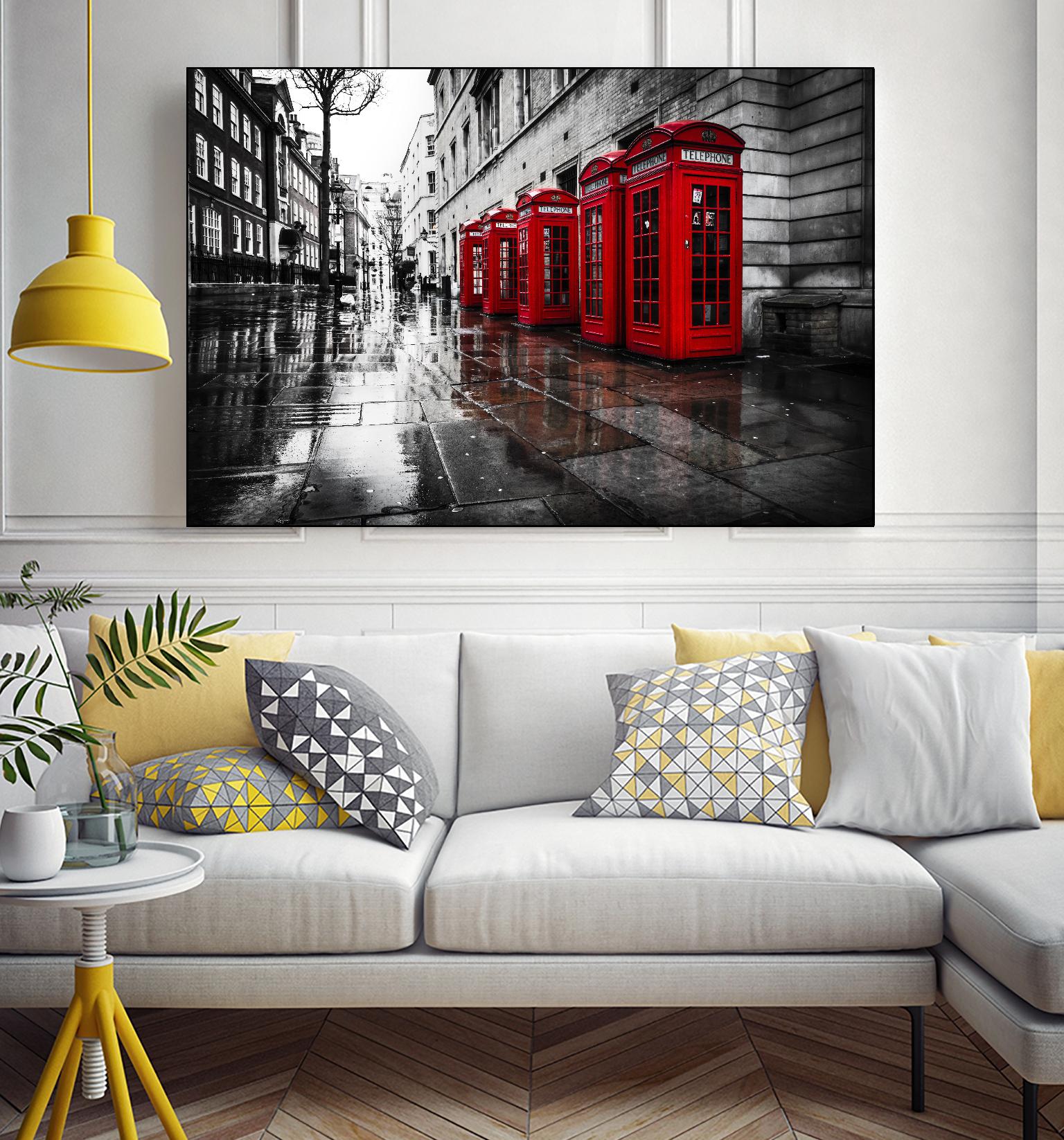 London Phones by Vladimir Kostka on GIANT ART - multicolor photography; landscapes; people/places