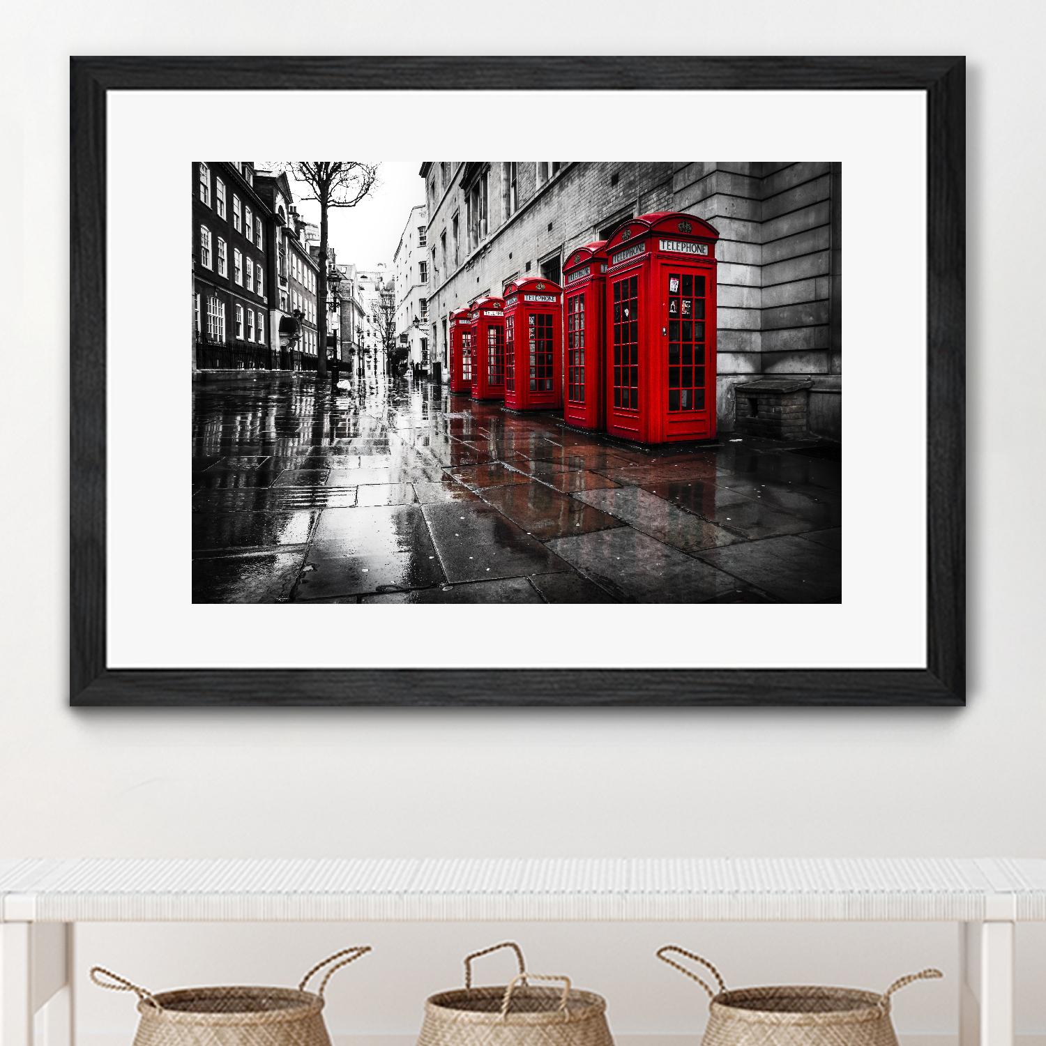 London Phones by Vladimir Kostka on GIANT ART - multicolor photography; landscapes; people/places